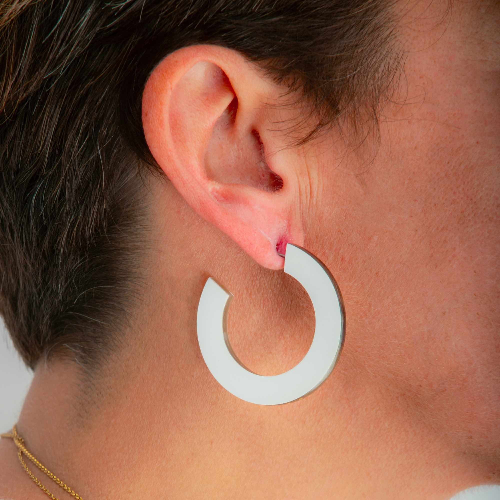 Créoles CÉLINE Blanc