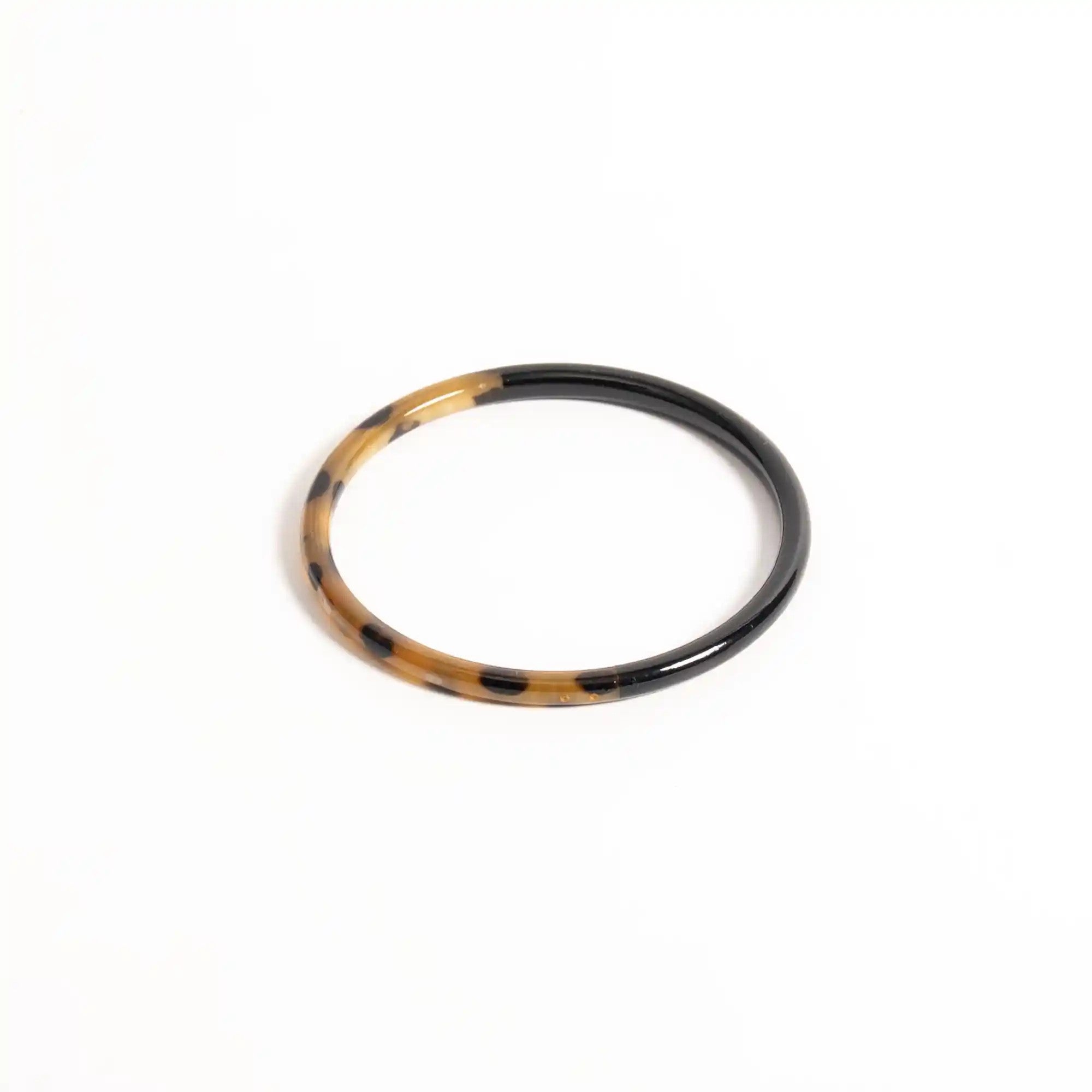 Jonc fin JOE Léopard & Noir