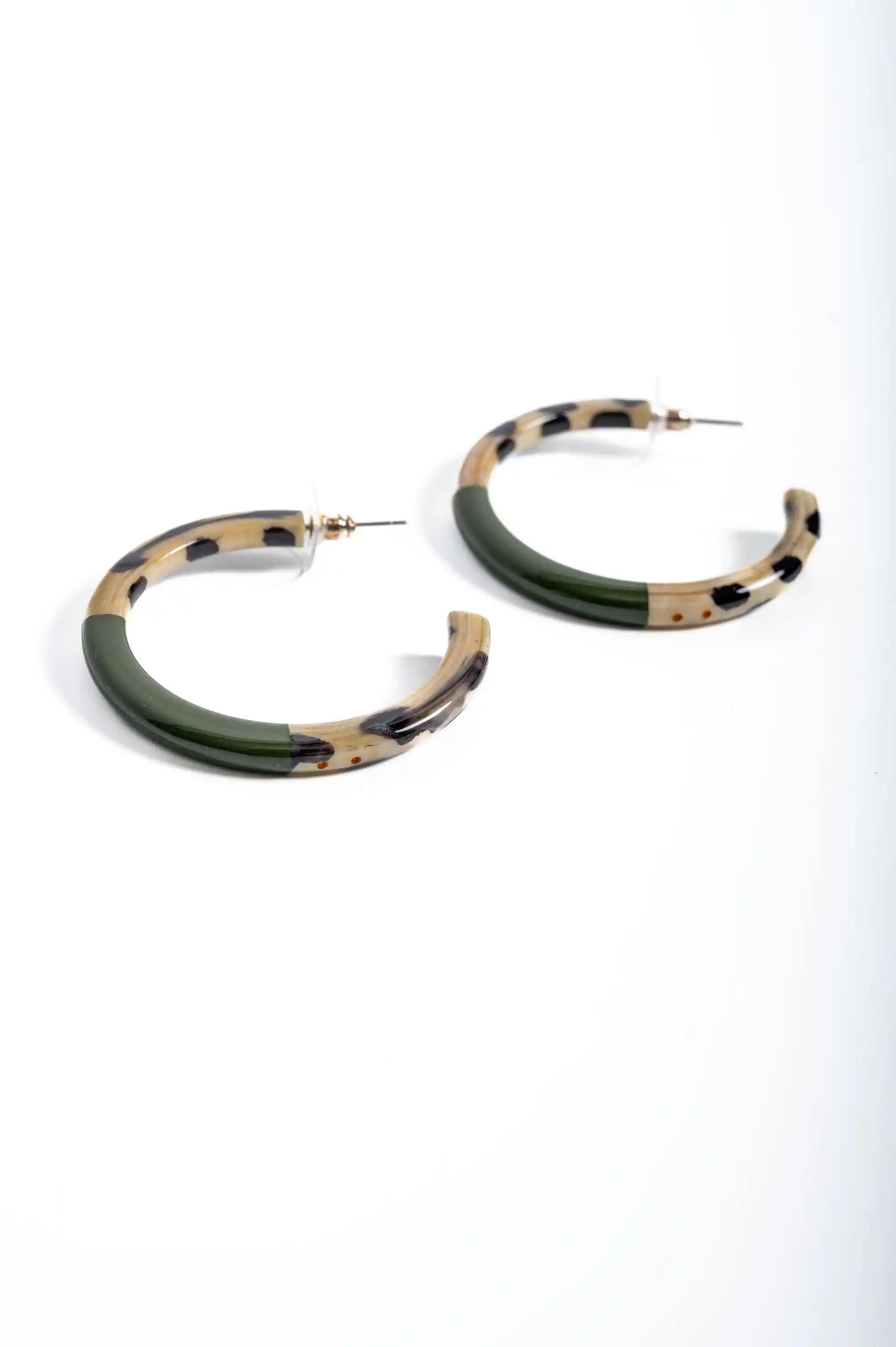 Créoles KATHLEEN Léopard & Kaki