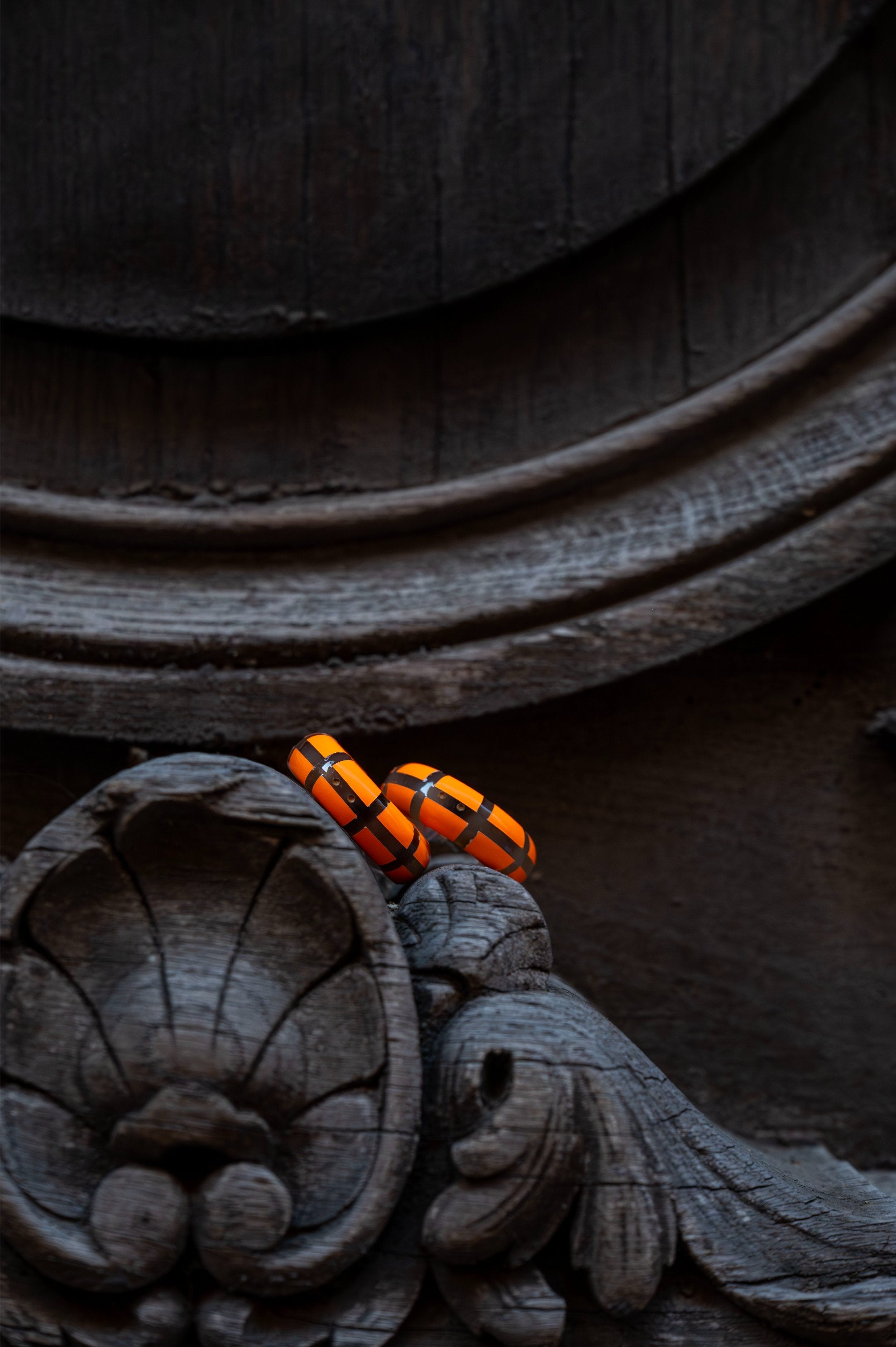 Créoles CLOTHILDE Orange Fluo
