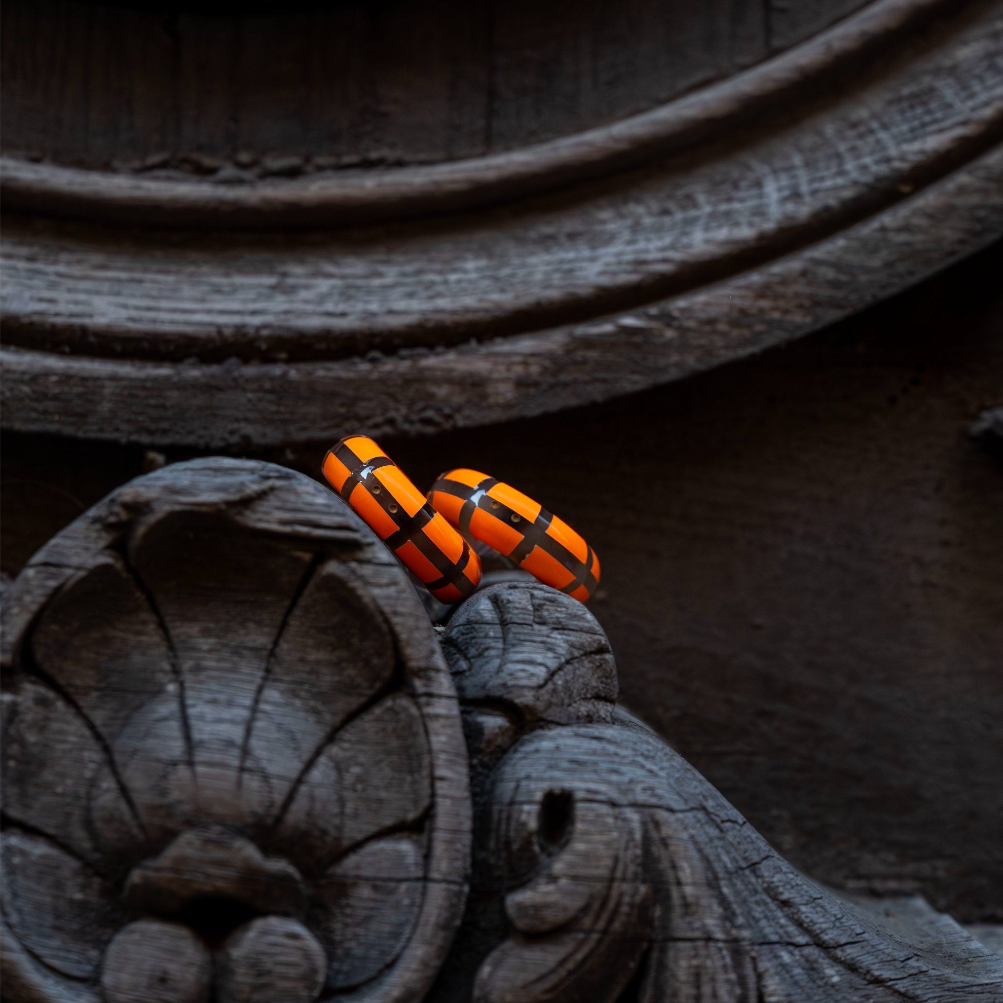Créoles CLOTHILDE Orange Fluo