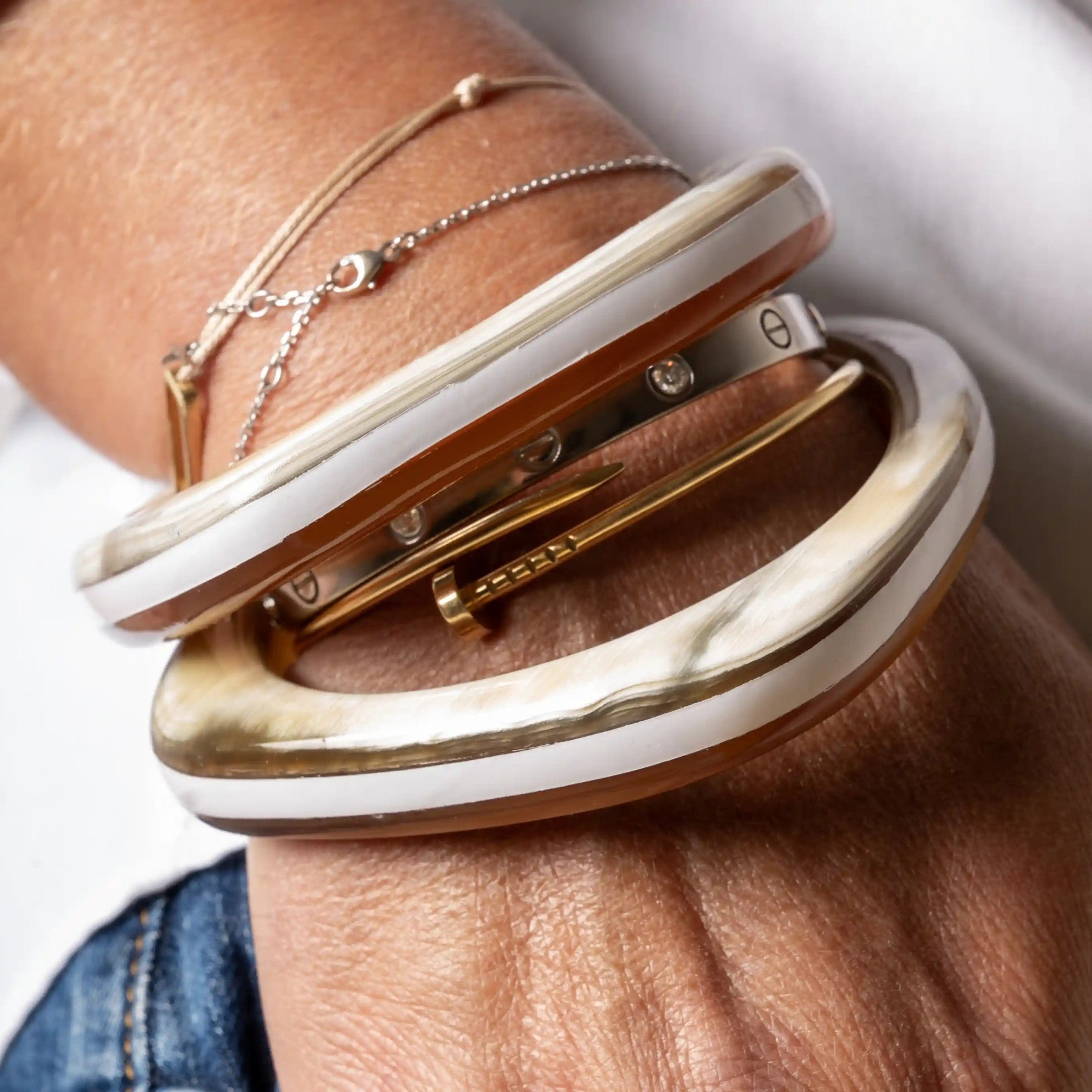 ATELIER1811 Bracelets Basile Blanc