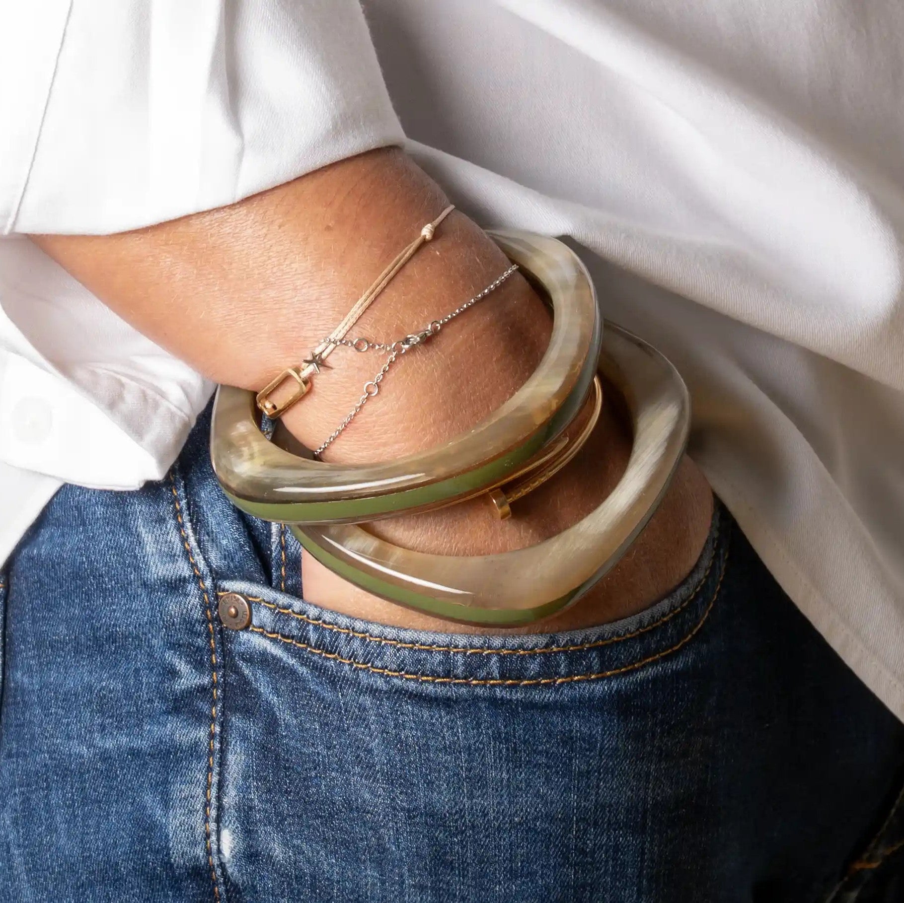 ATELIER1811 Bracelets Basile Kaki