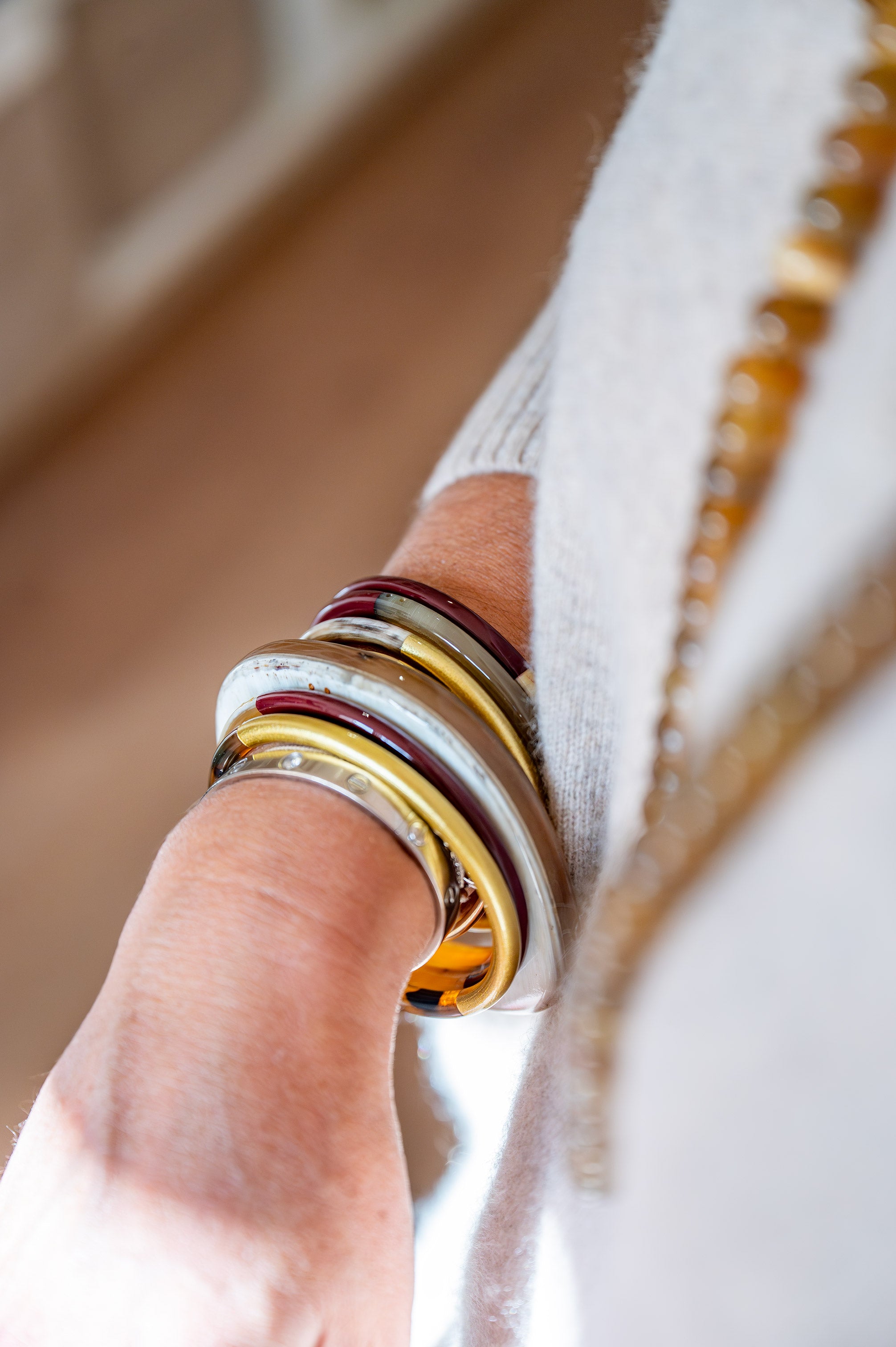 ATELIER1811 Combo Blake Naturel Clair et Joe Doré & Bordeaux