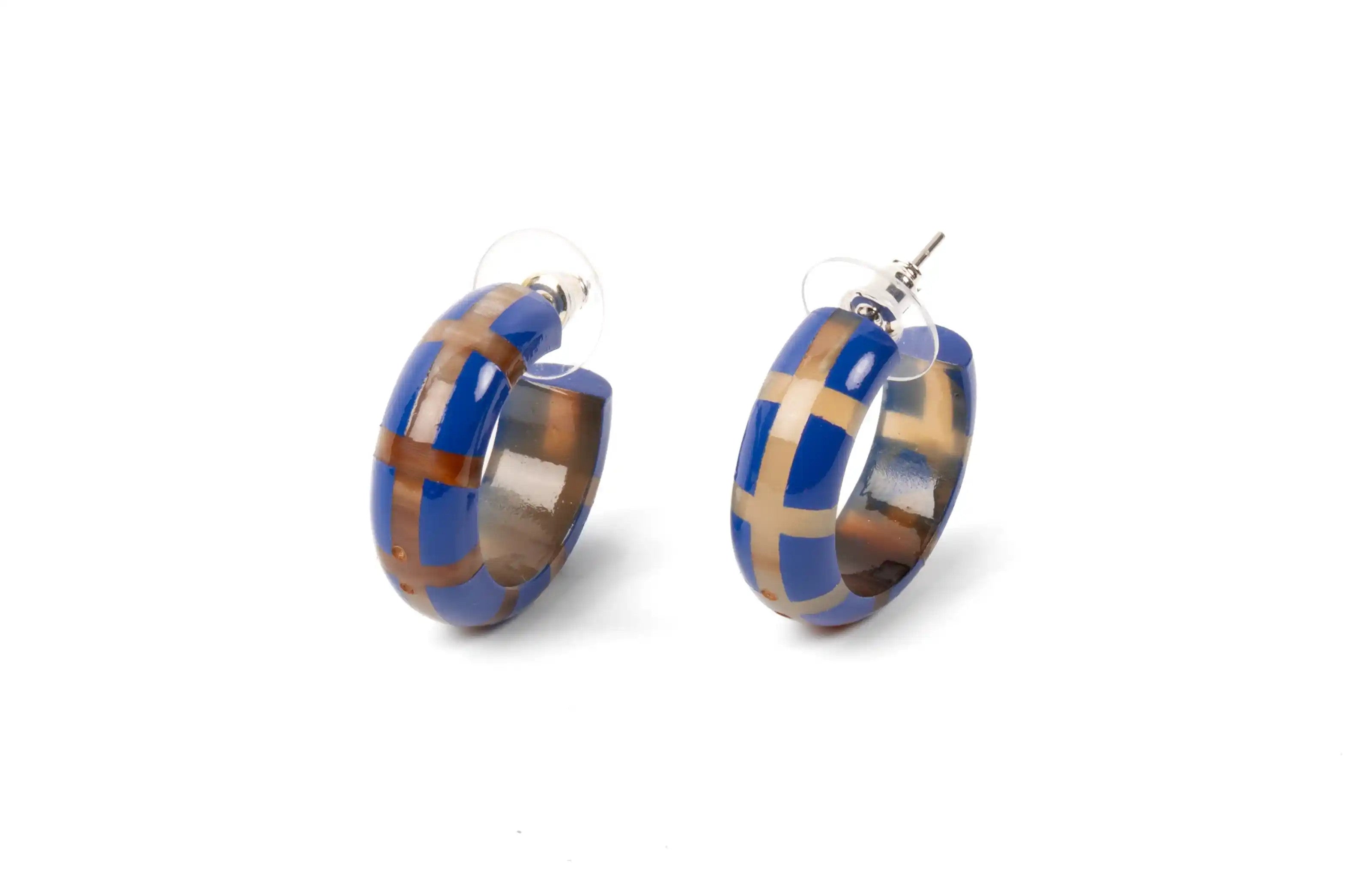 ATELIER1811 Créoles Clothilde Bleu