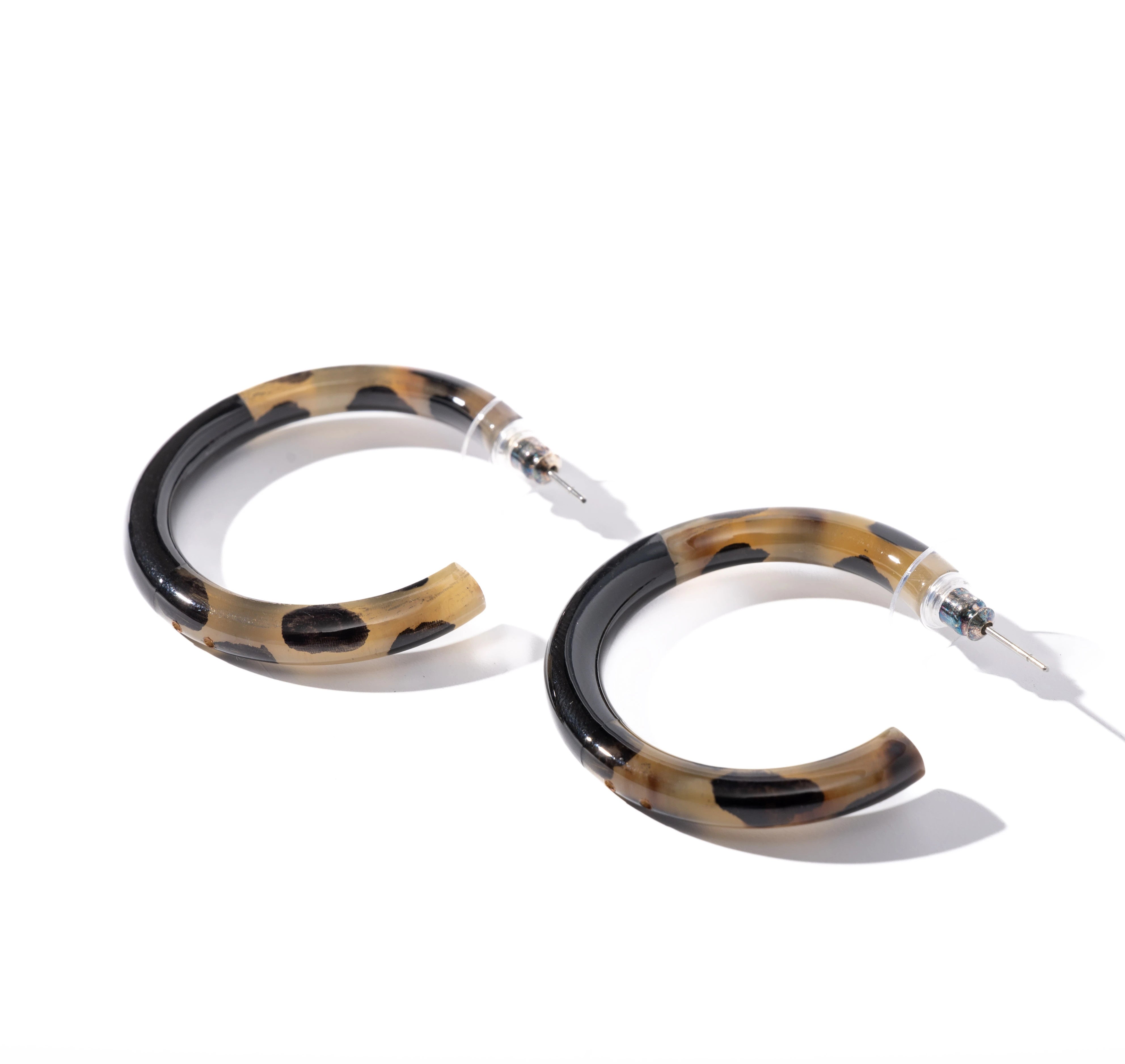 ATELIER1811 Créoles Kathleen Leopard Noire