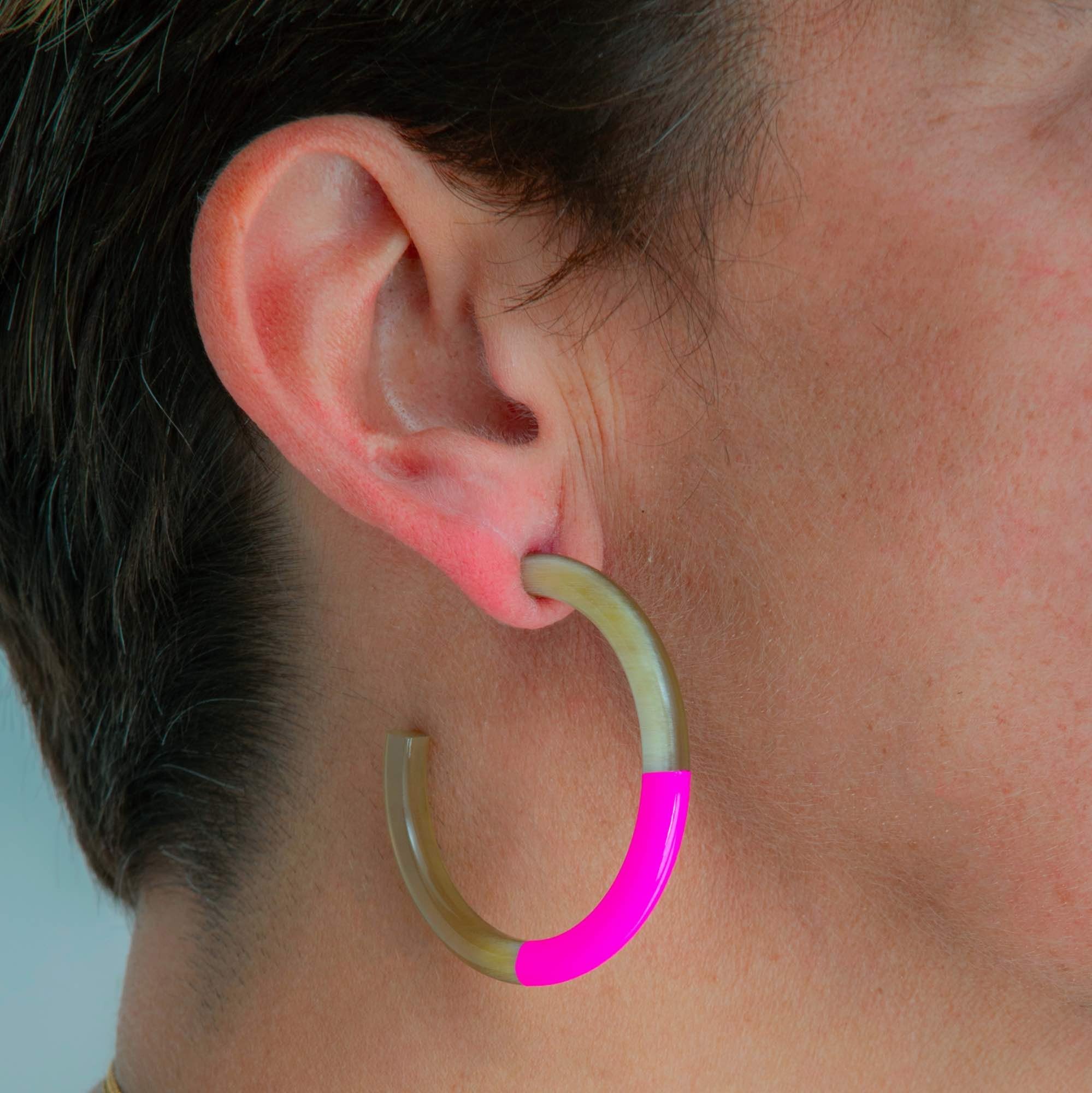 ATELIER1811 Créoles Kathleen Rose Fluo