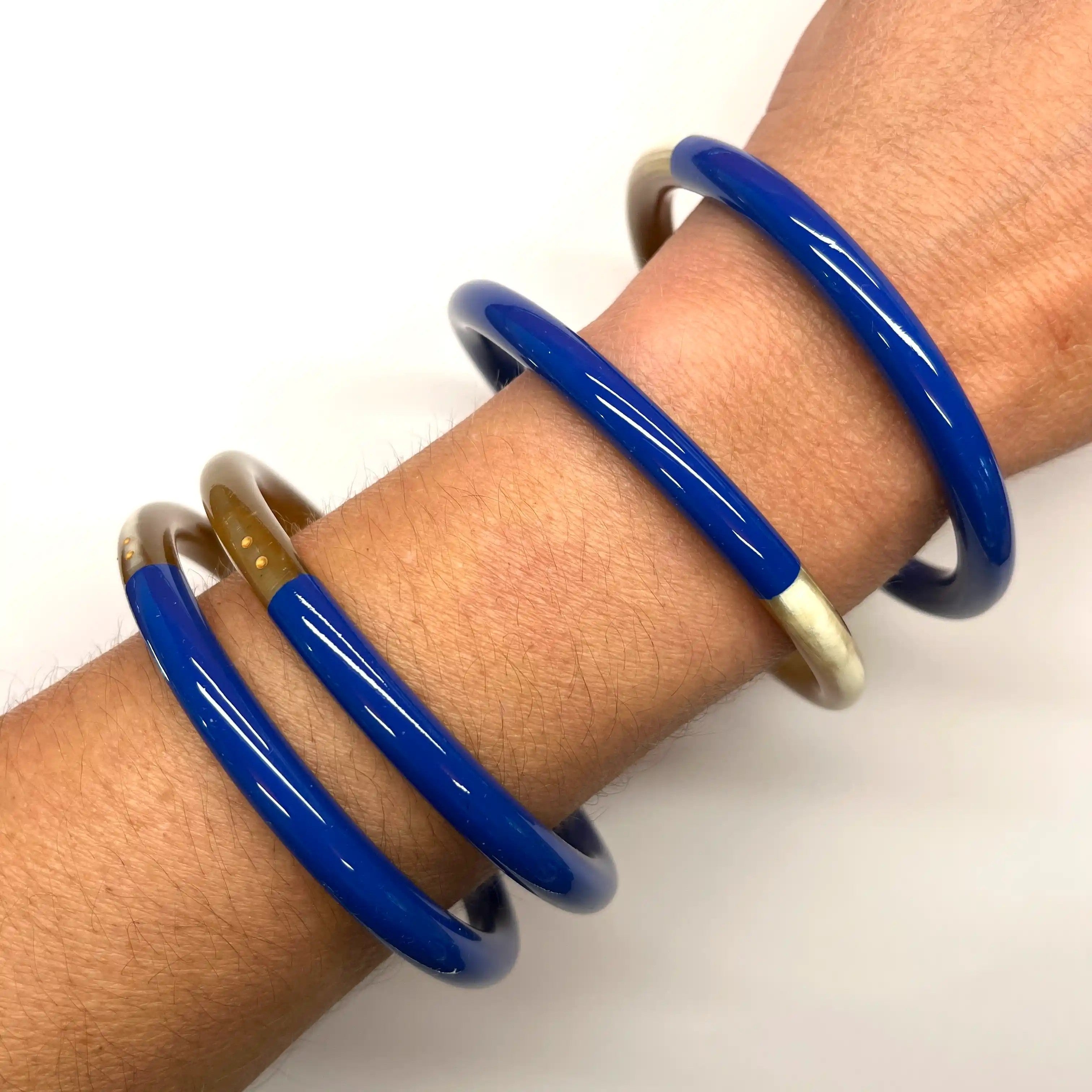 ATELIER1811 Joncs Big Bangle Bleu