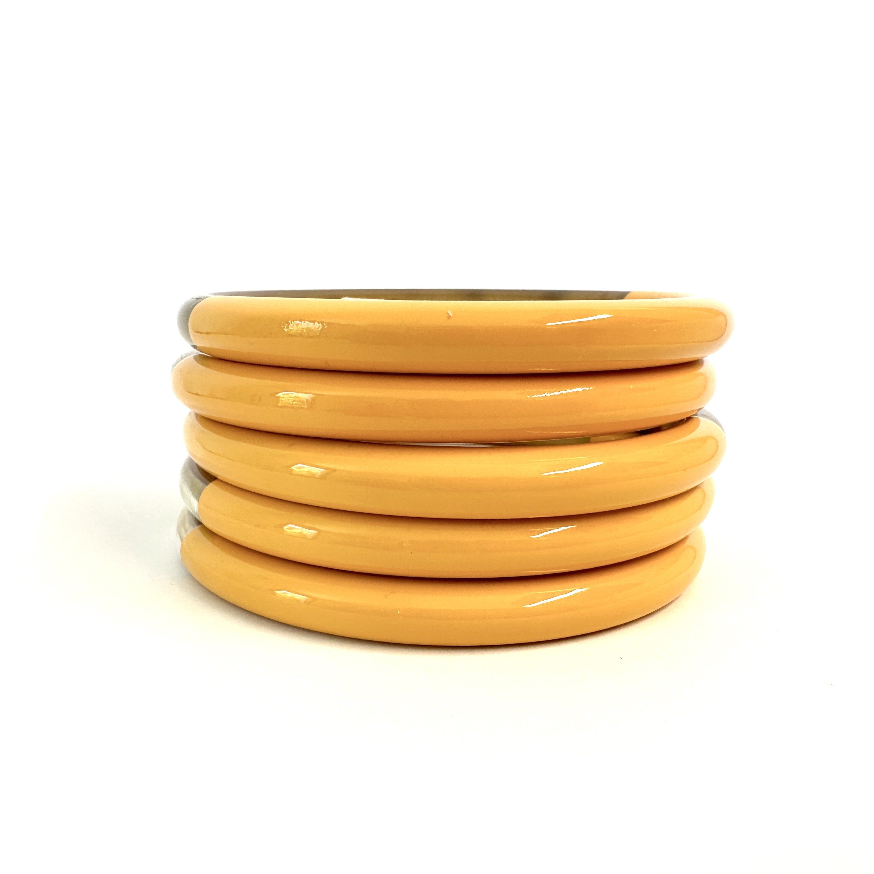 ATELIER1811 Joncs Big Bangle Moutarde