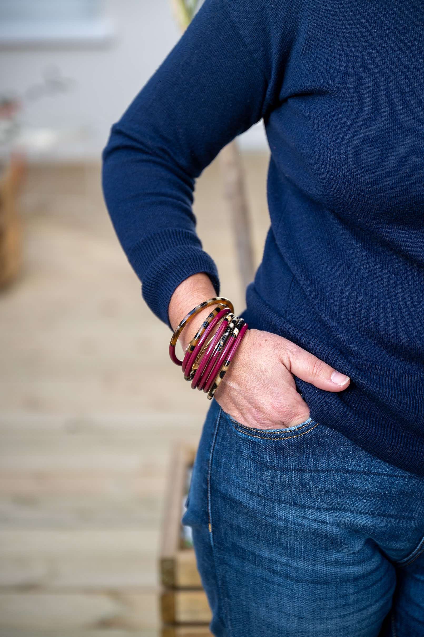 ATELIER1811 Joncs Joe Leopard Lie De Vin