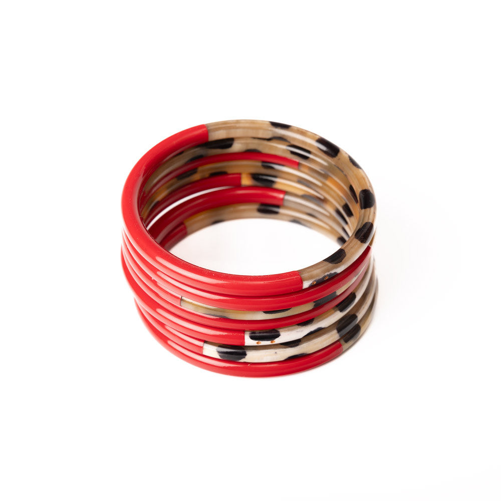 ATELIER1811 Joncs Joe Léopard & Rouge