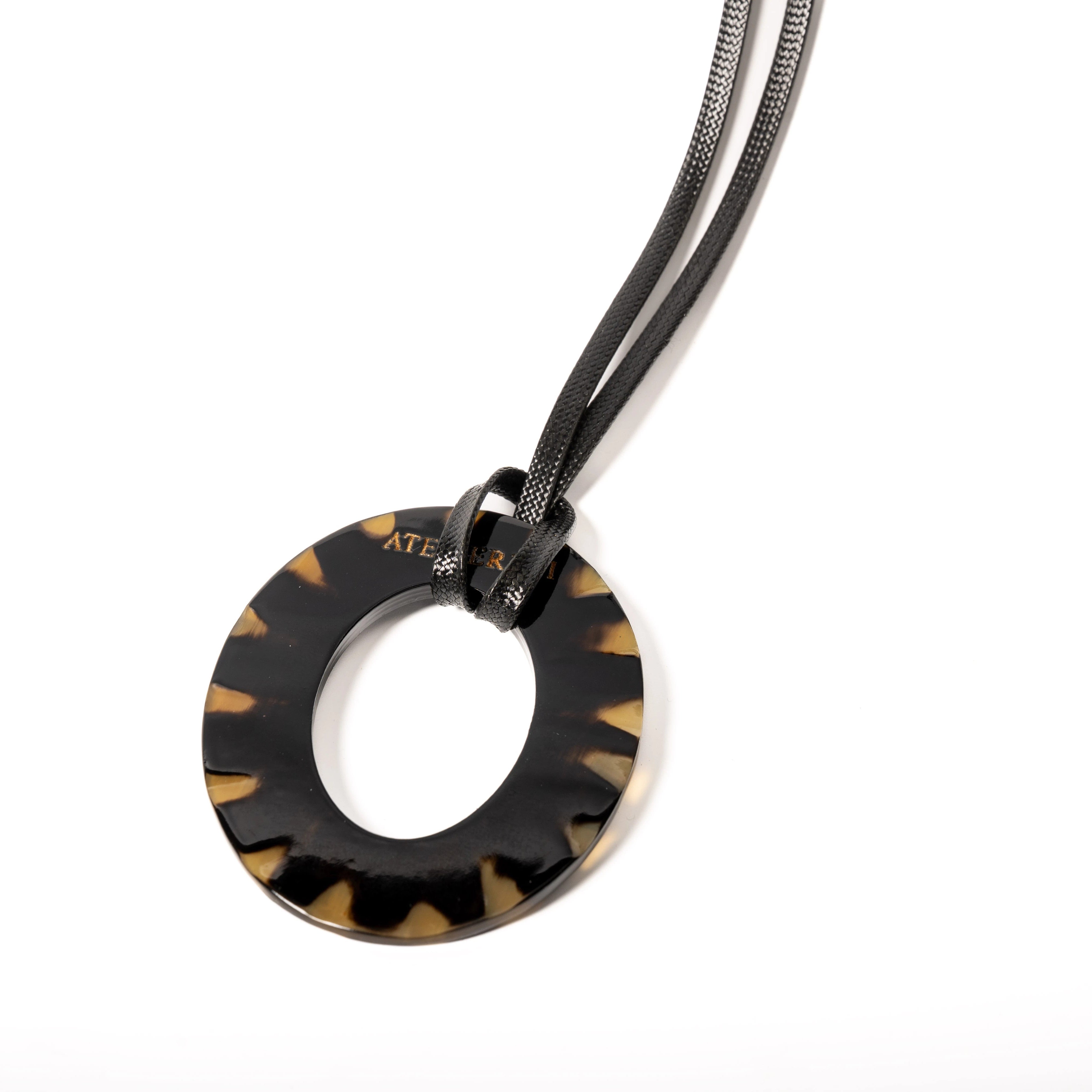 ATELIER1811 Pendentif Colette Naturel Noir & Blanc