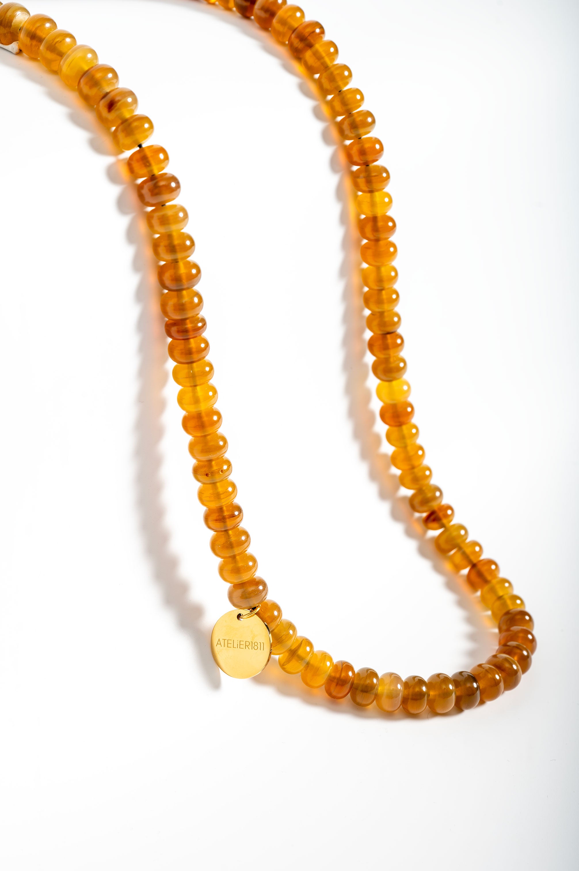 ATELIER1811 Collier en perle Scarlett perle de corne naturelle claire