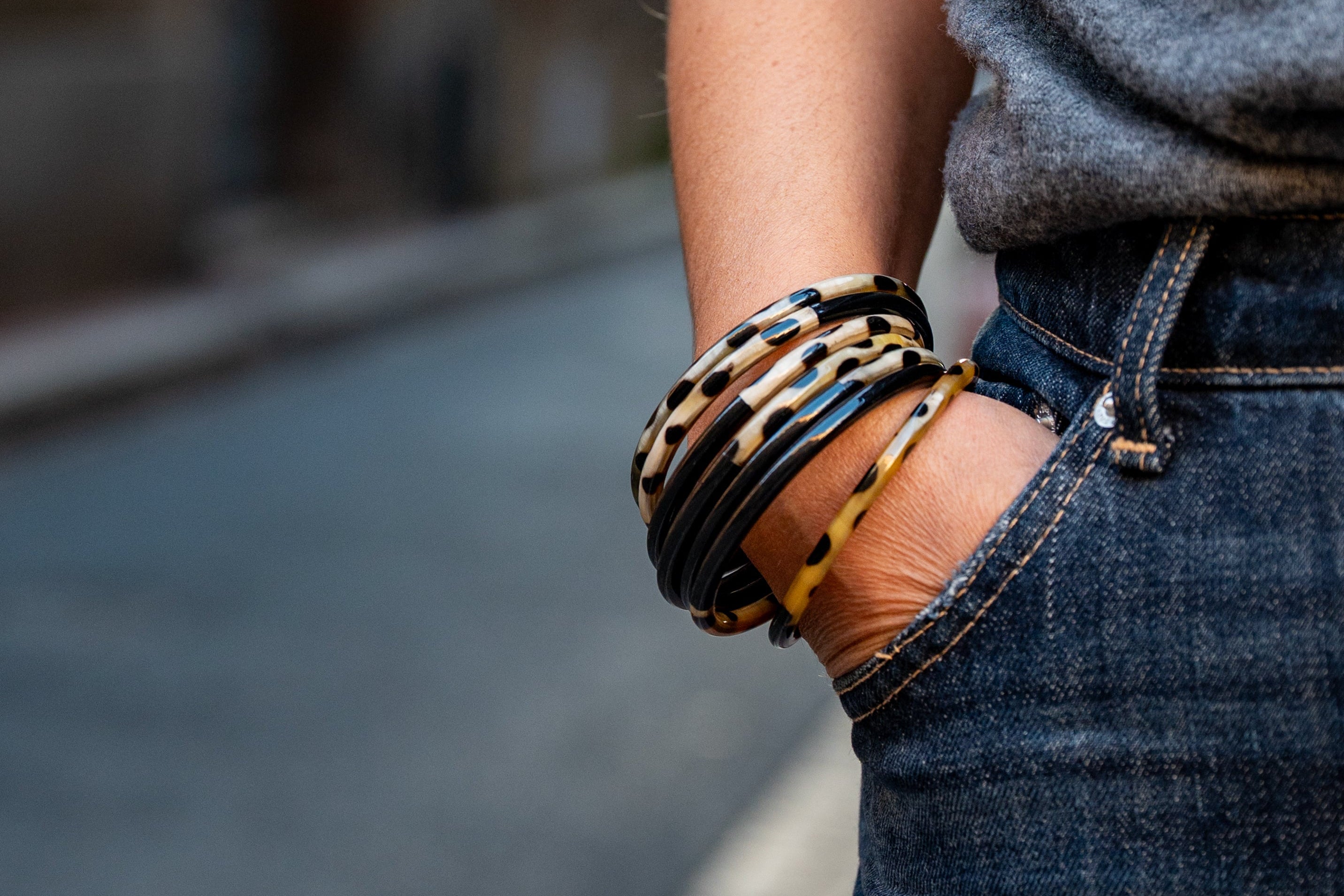 ATELIER1811 Bracelets Joe Léopard et Noir