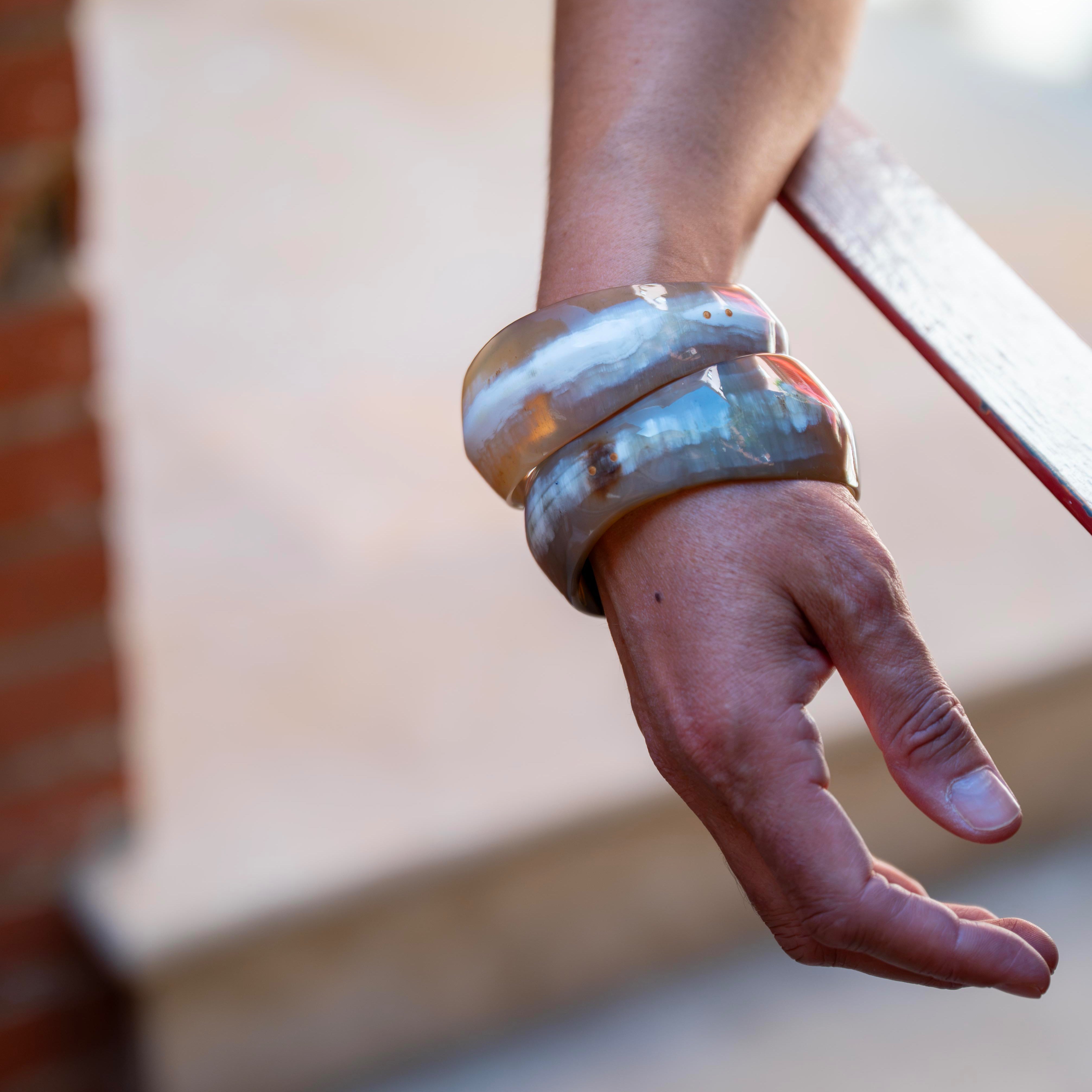 Bracelet BORIS Corne Claire