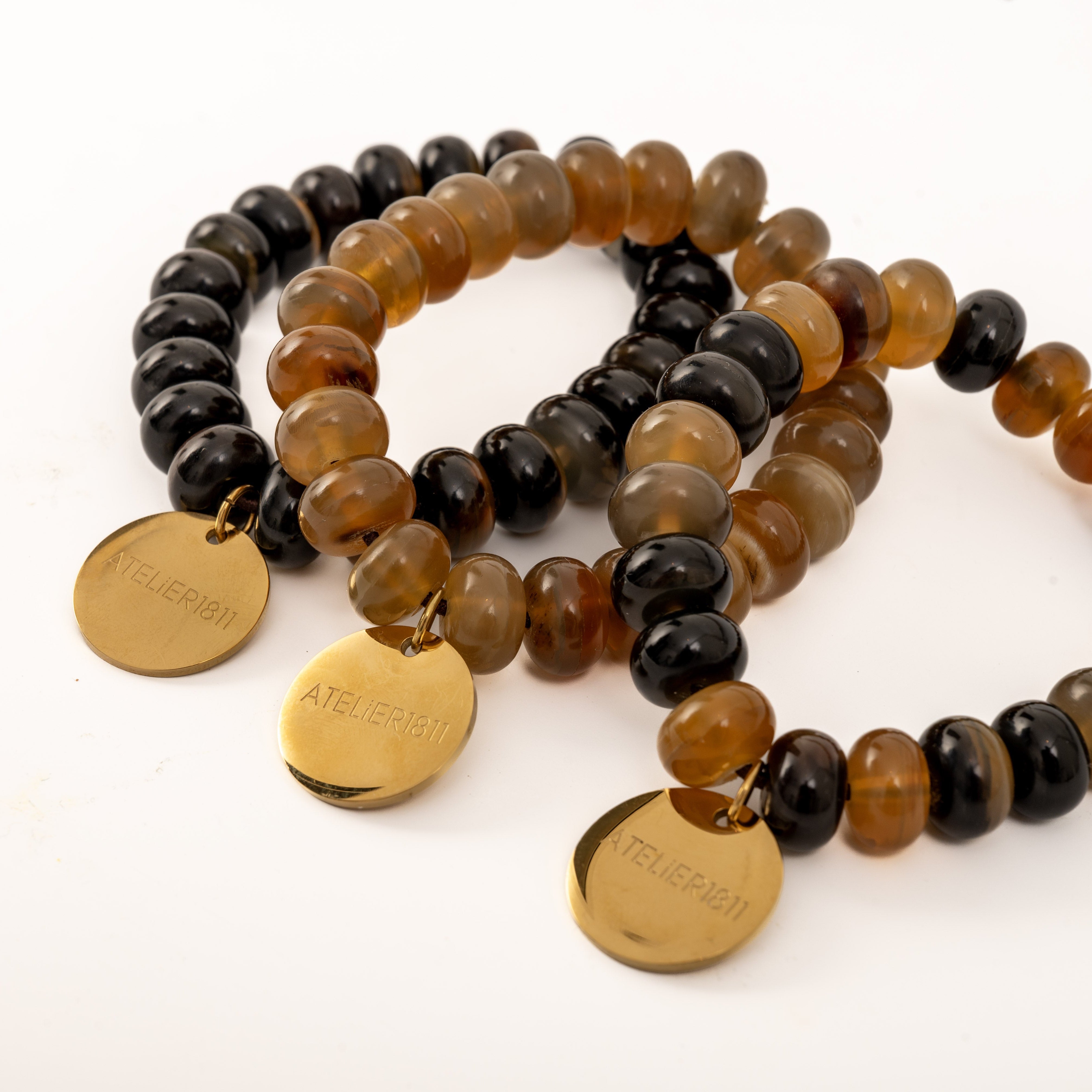 Bracelet SUZANNE Corne Brune