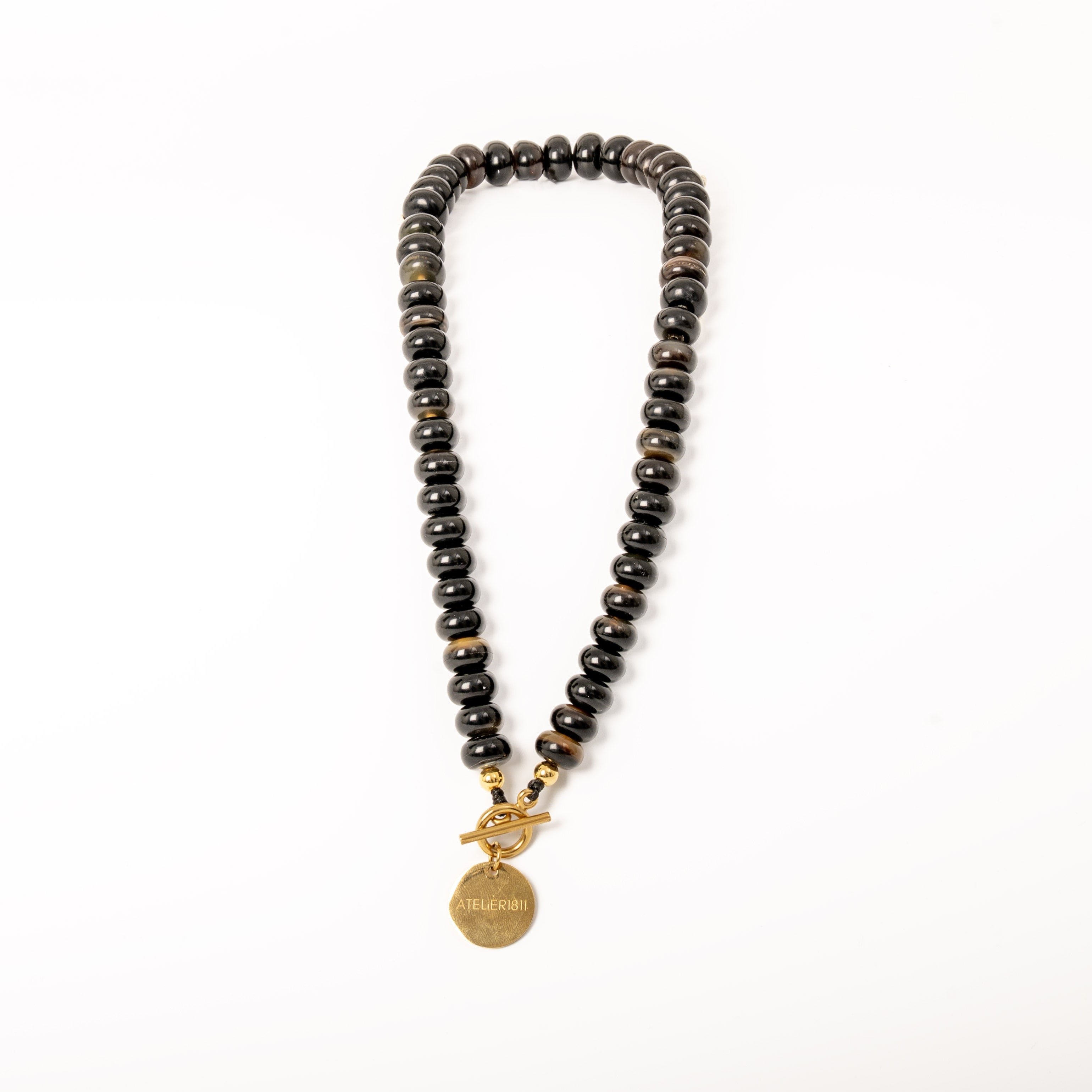 Collier SOFIA Corne Brune