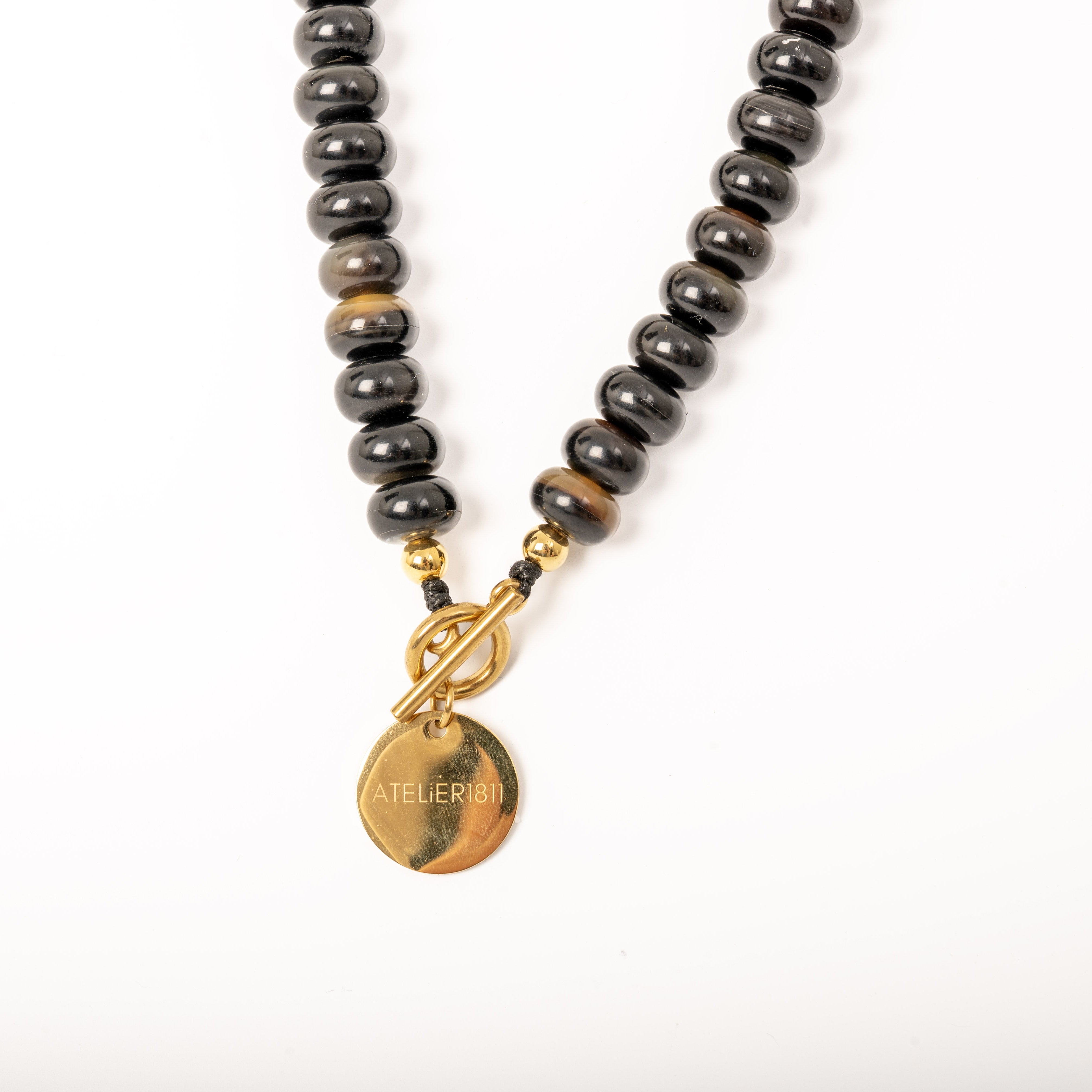 Collier SOFIA Corne Brune