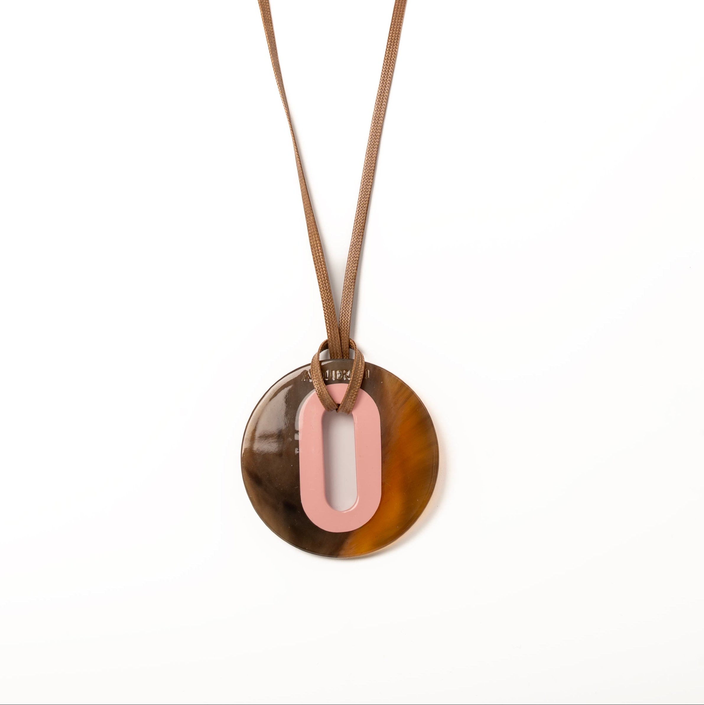 Pendentif Alice Corne Brune Chamallow