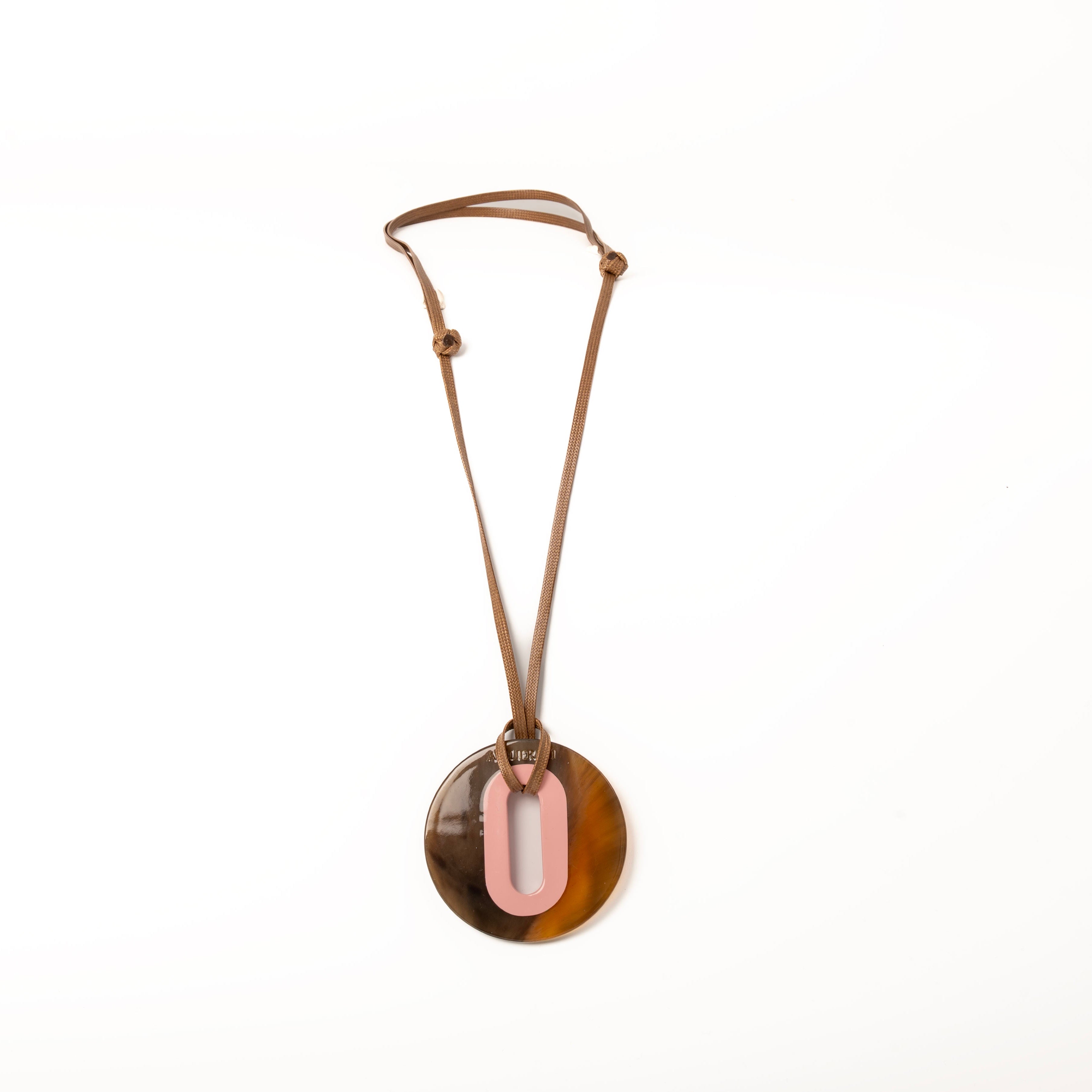 Pendentif Alice Corne Brune Chamallow