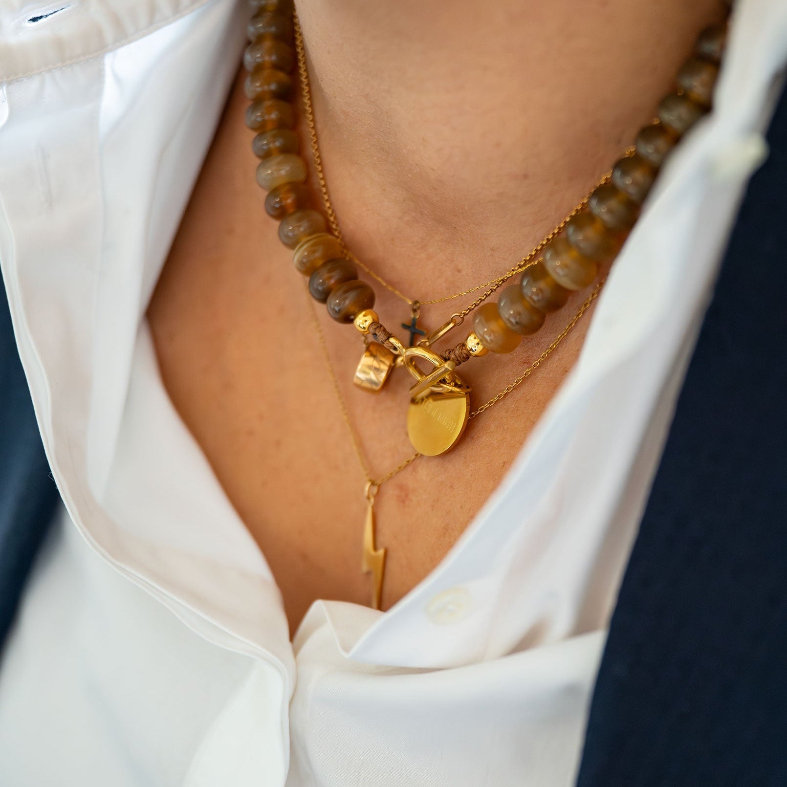 Collier SOFIA Corne Claire