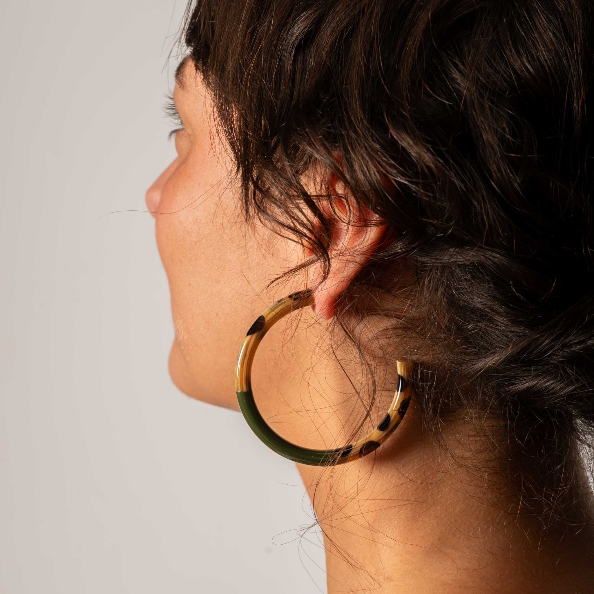 Créoles KATHLEEN Léopard & Kaki