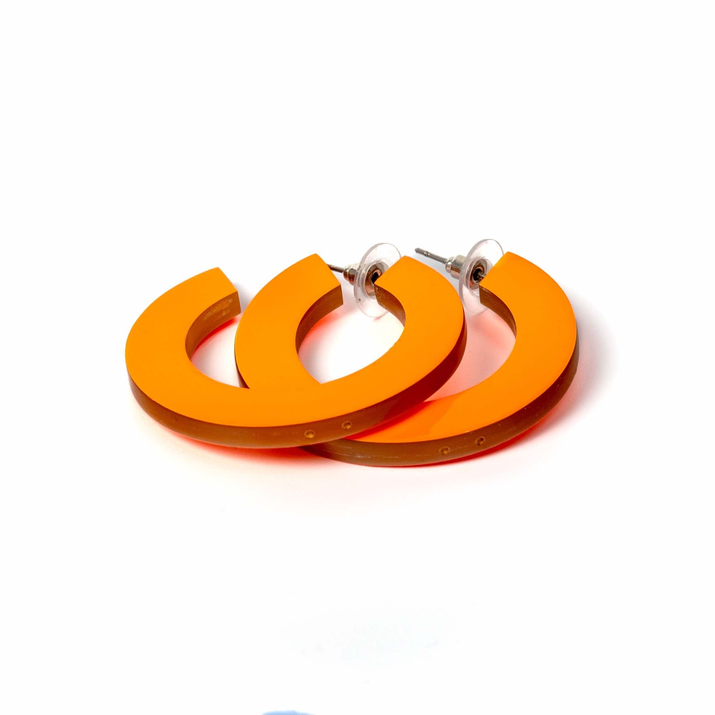 Créoles CÉLINE Orange Fluo