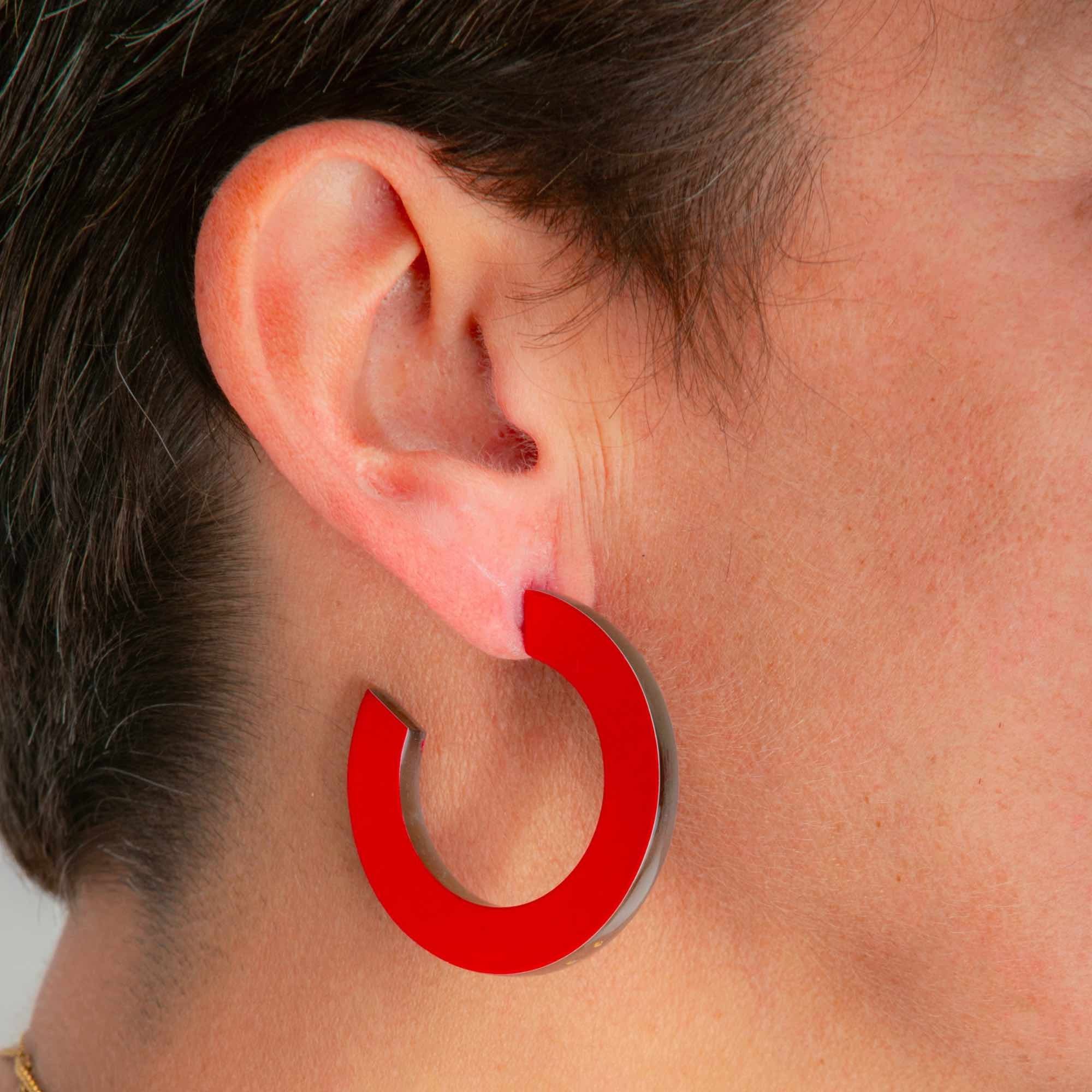 Créoles CÉLINE Rouge