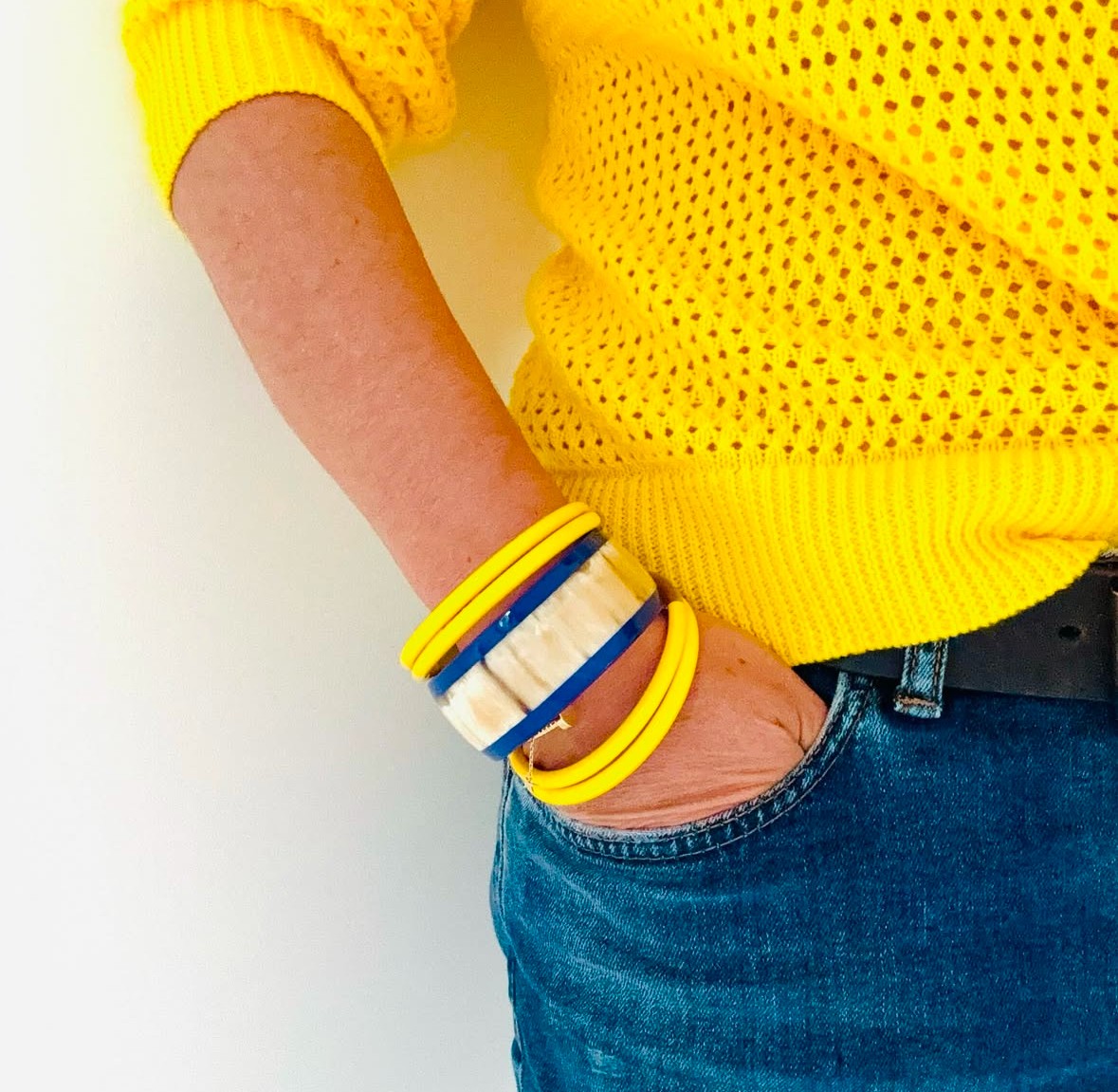 ATELIER1811 Balthazar Bleu et Joncs Joe Jaune