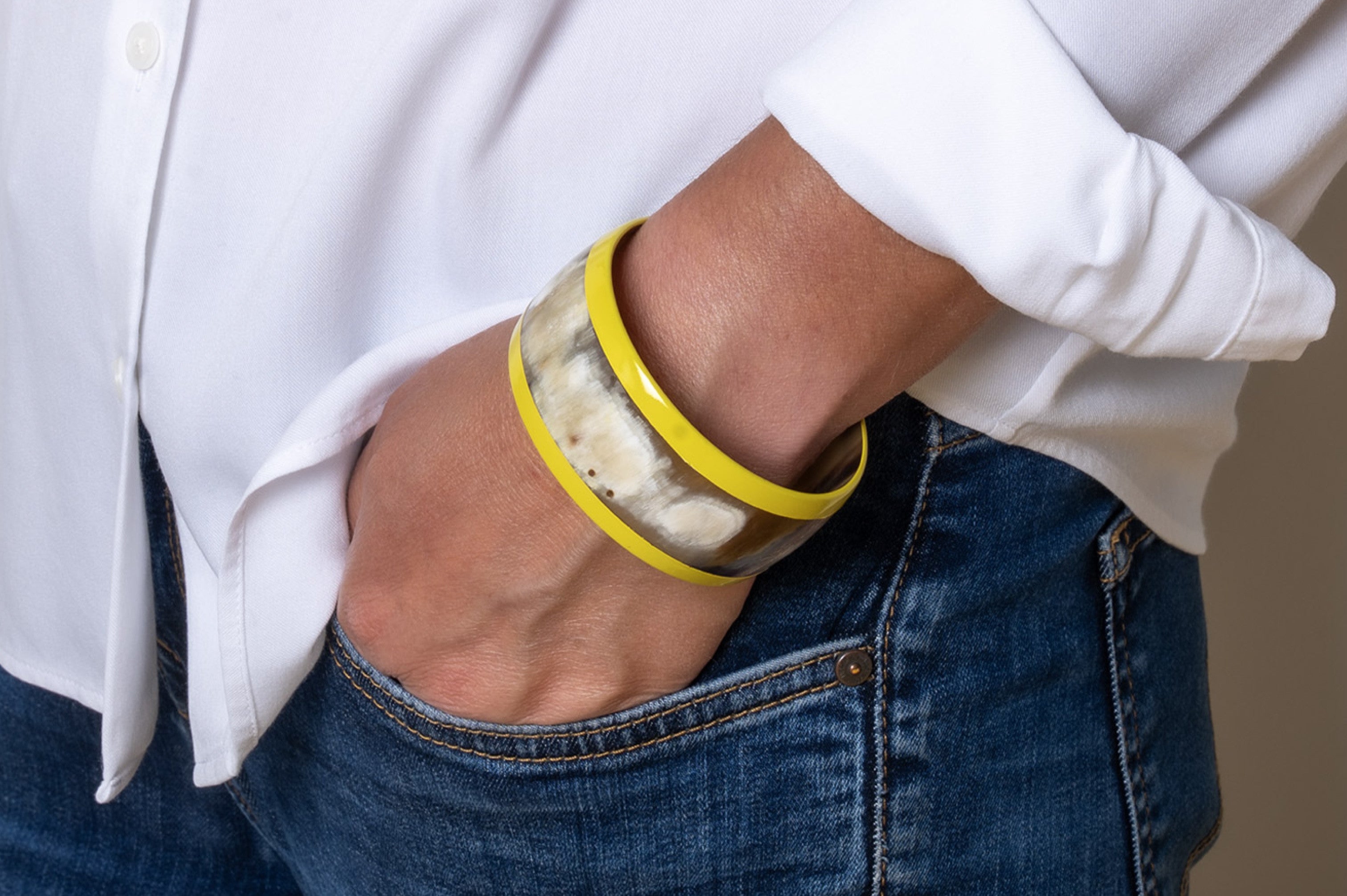 ATELIER1811 Bracelet Balthazar jaune 