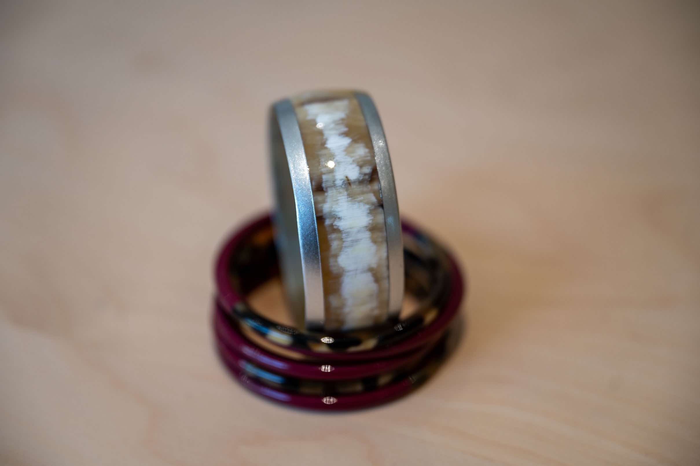 ATELIER1811 Bracelets Balthazar Argent & Joe Léopard Lie De Vin