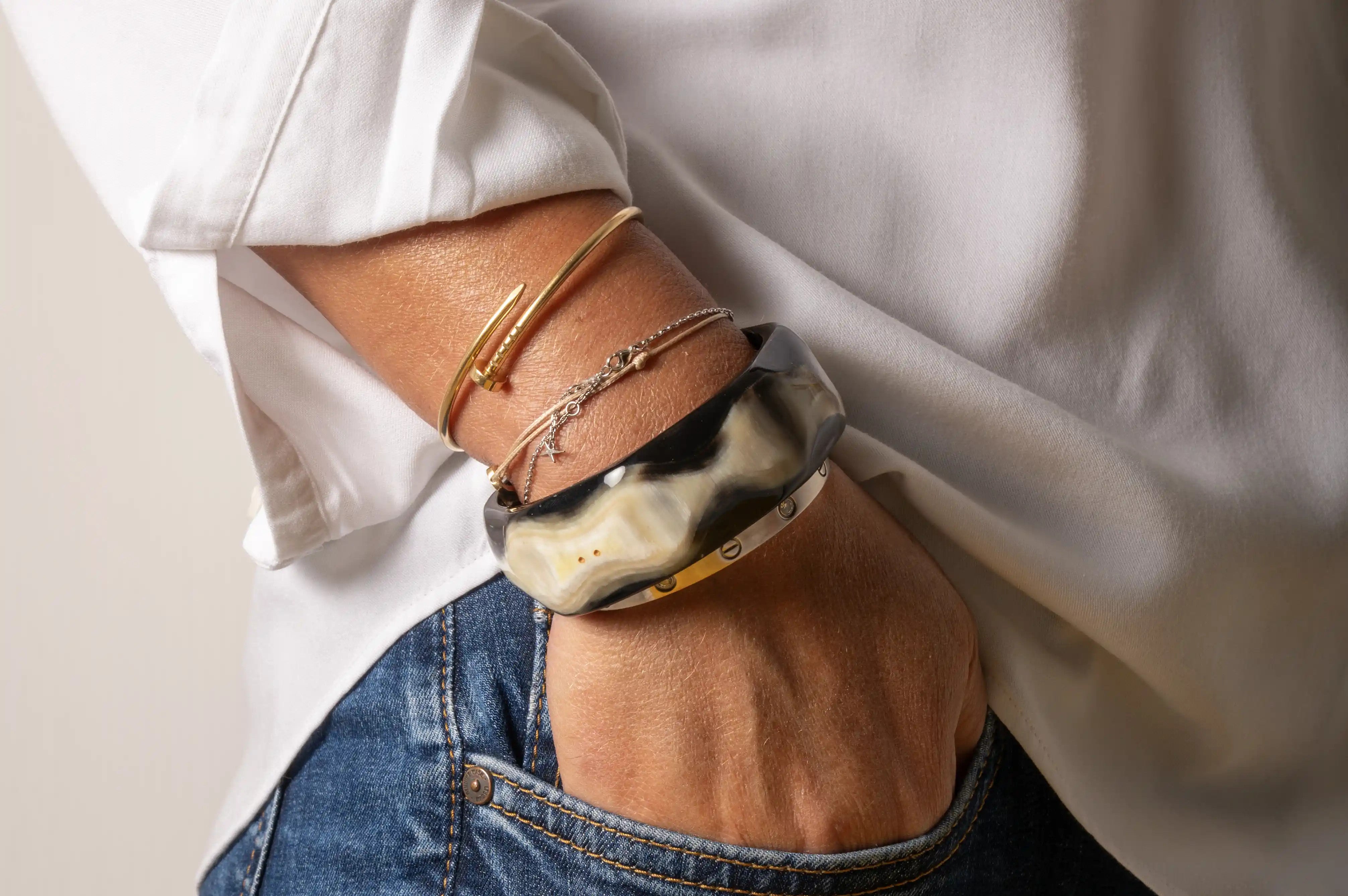 ATELIER1811 Bracelets Barnabé Naturel Brun 