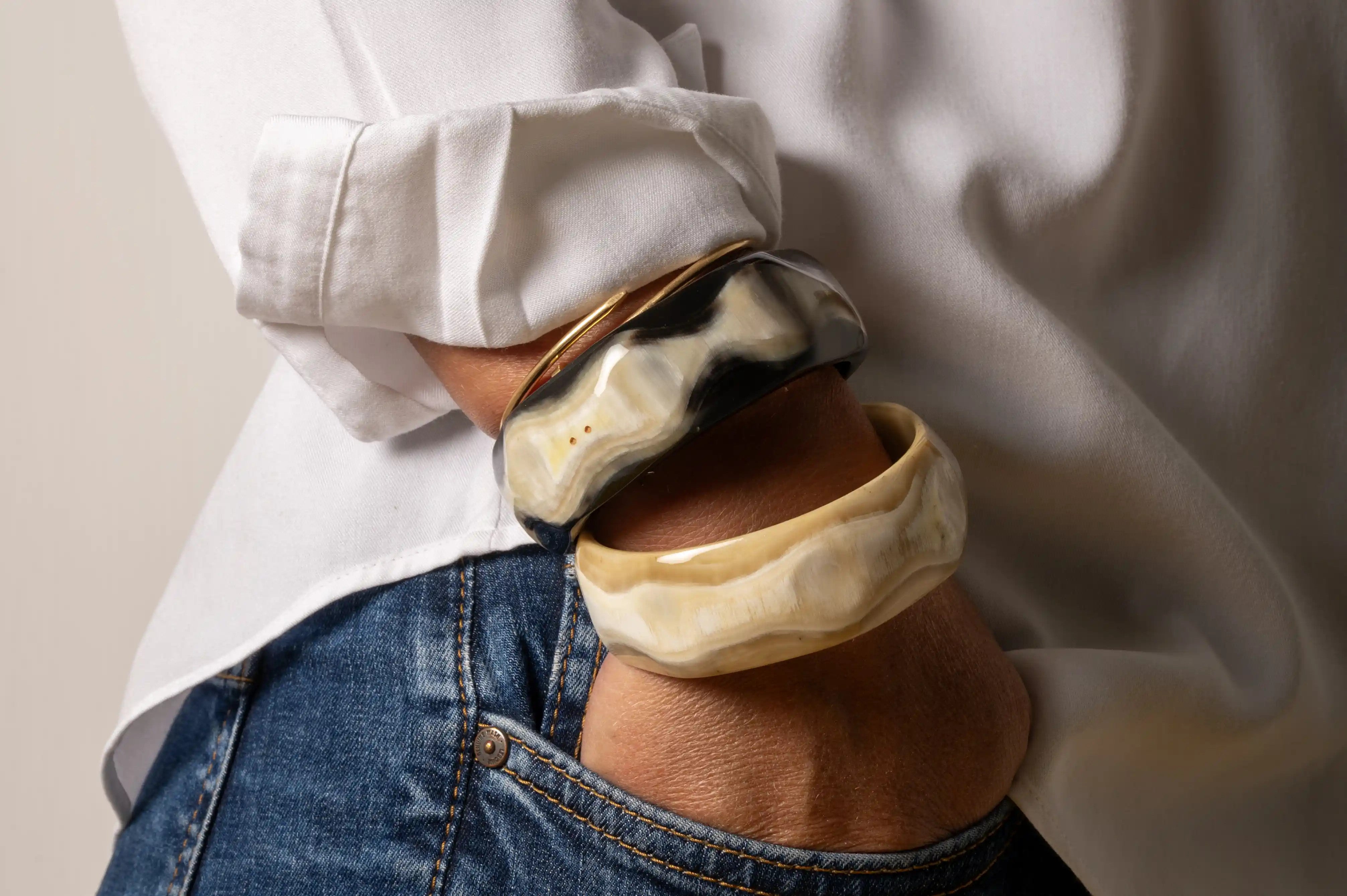 ATELIER1811 Bracelets Barnabé Naturel clair & Brun 