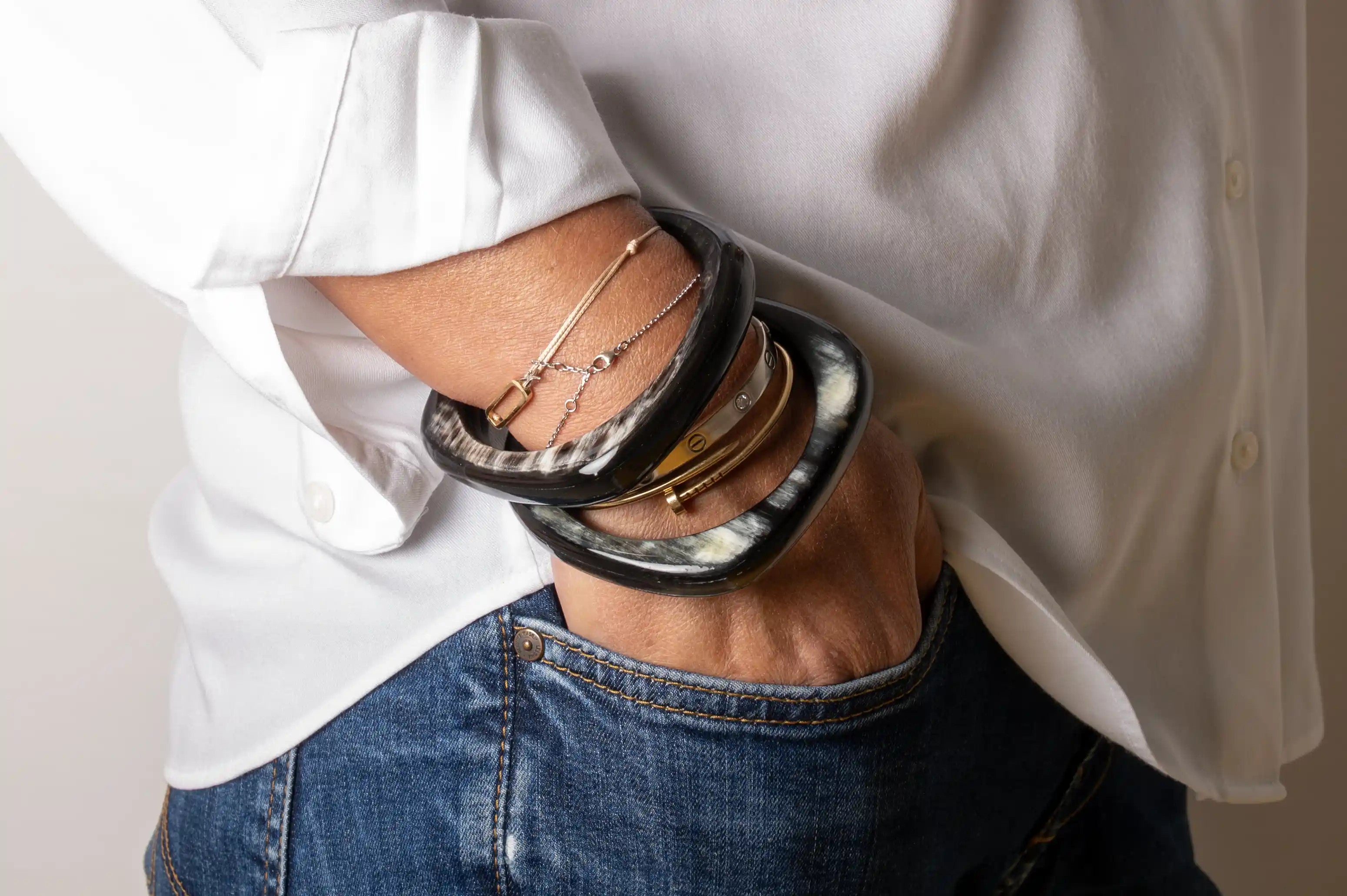 ATELIER1811 Bracelets Blake Naturel Brun