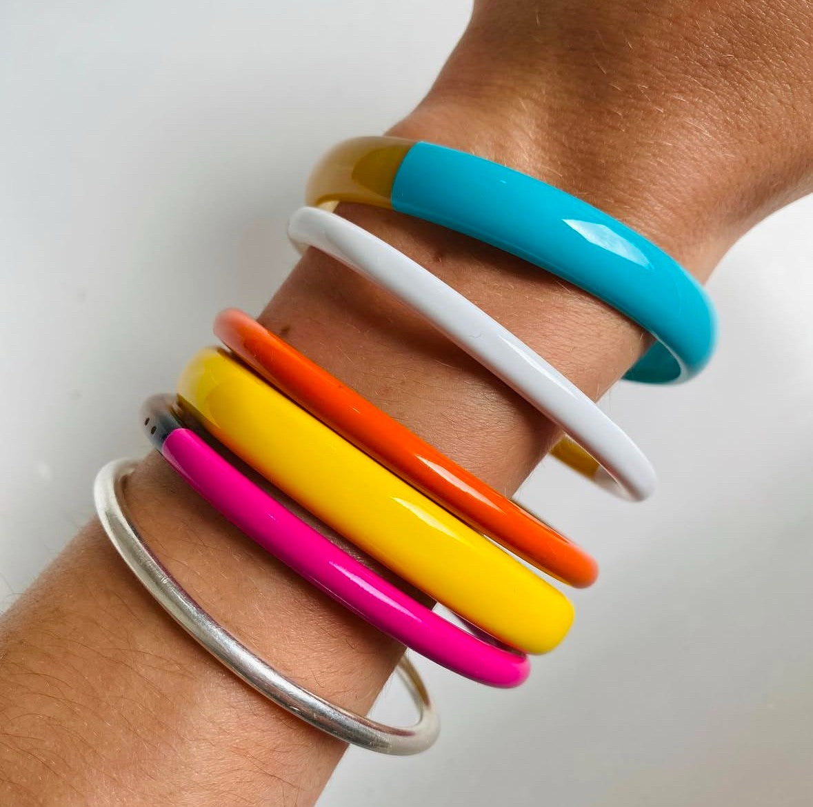 ATELIER1811 Combo Billy Turquoise Jaune et Joncs Joe Argent Rose Orange Blanc 