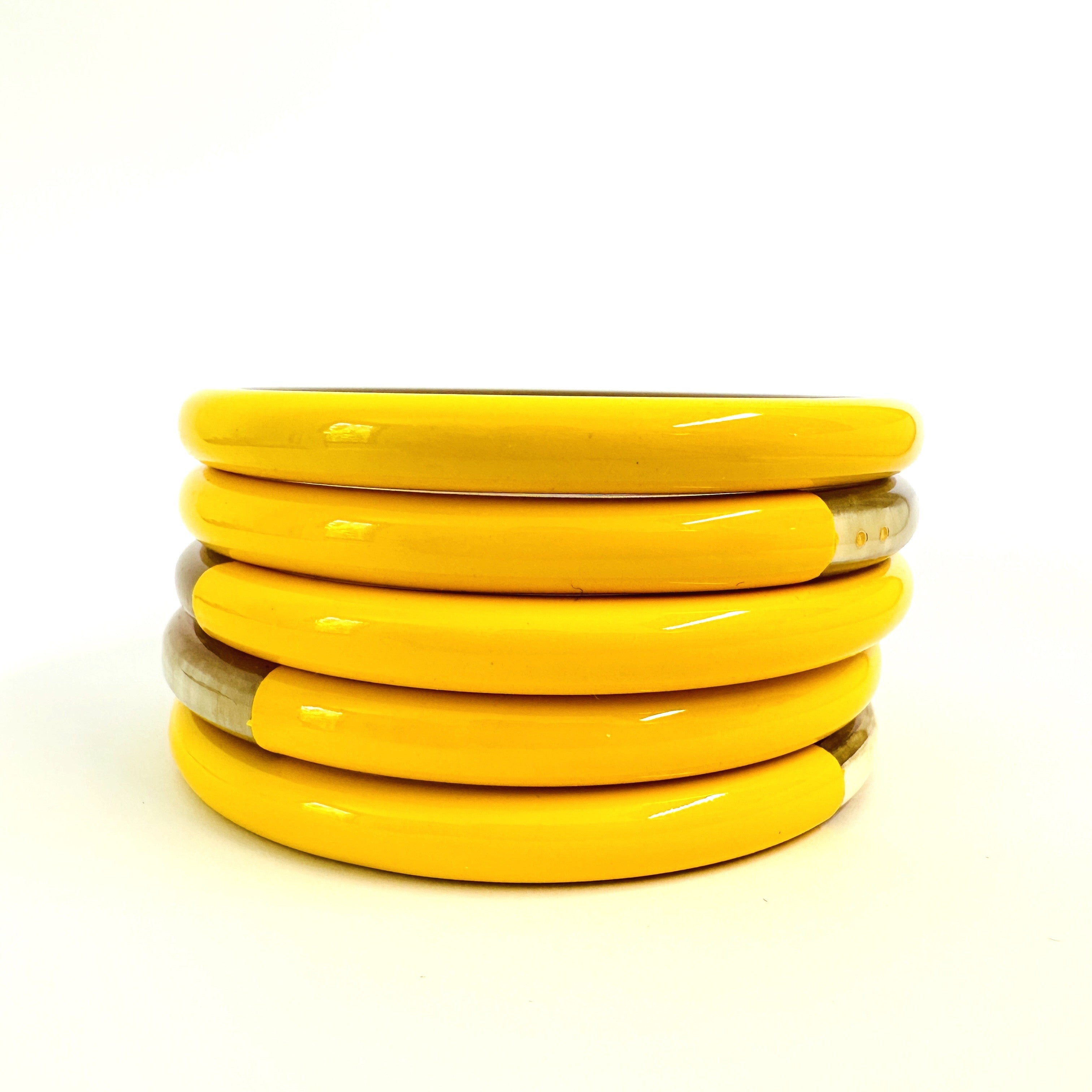 ATELIER1811 Joncs Big Bangle Jaune