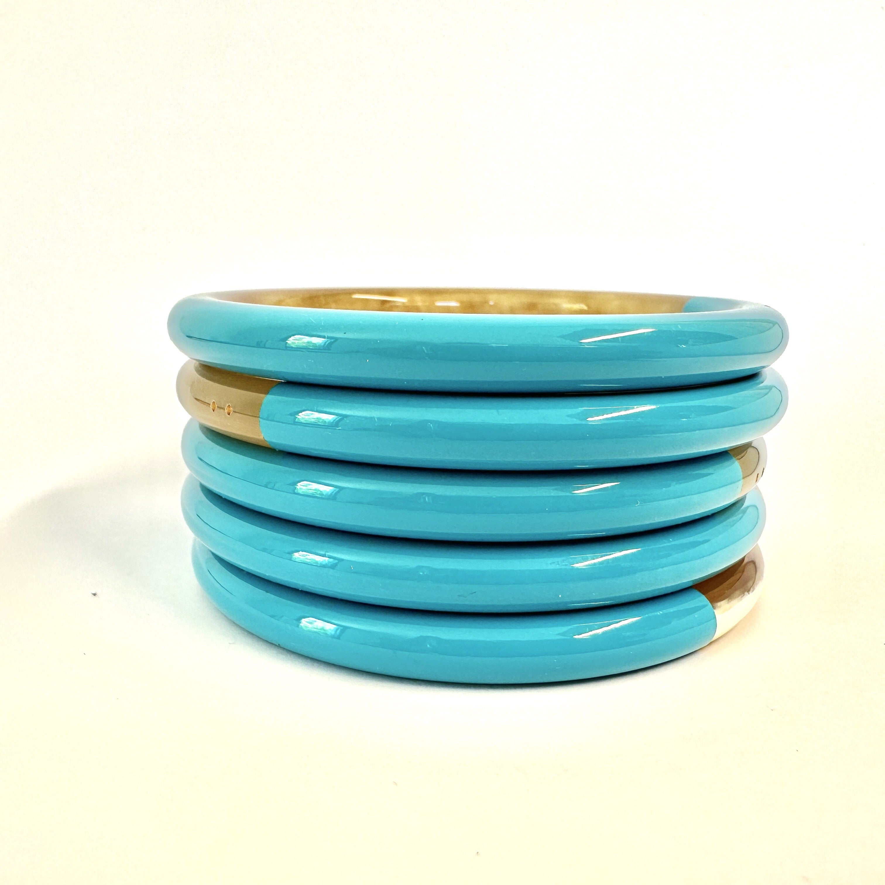 ATELIER1811 Joncs Big Bangle Turquoise 
