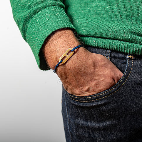 ATELIER1811  Maillon Martin reversible corne claire 