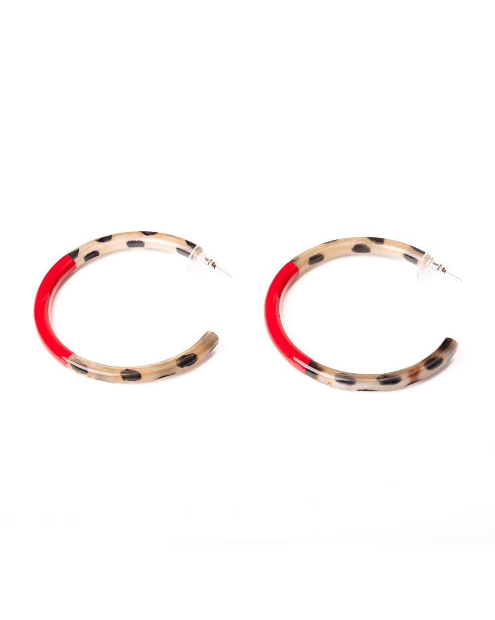 ATELIER1811 créoles Kathleen Léopard & Rouge