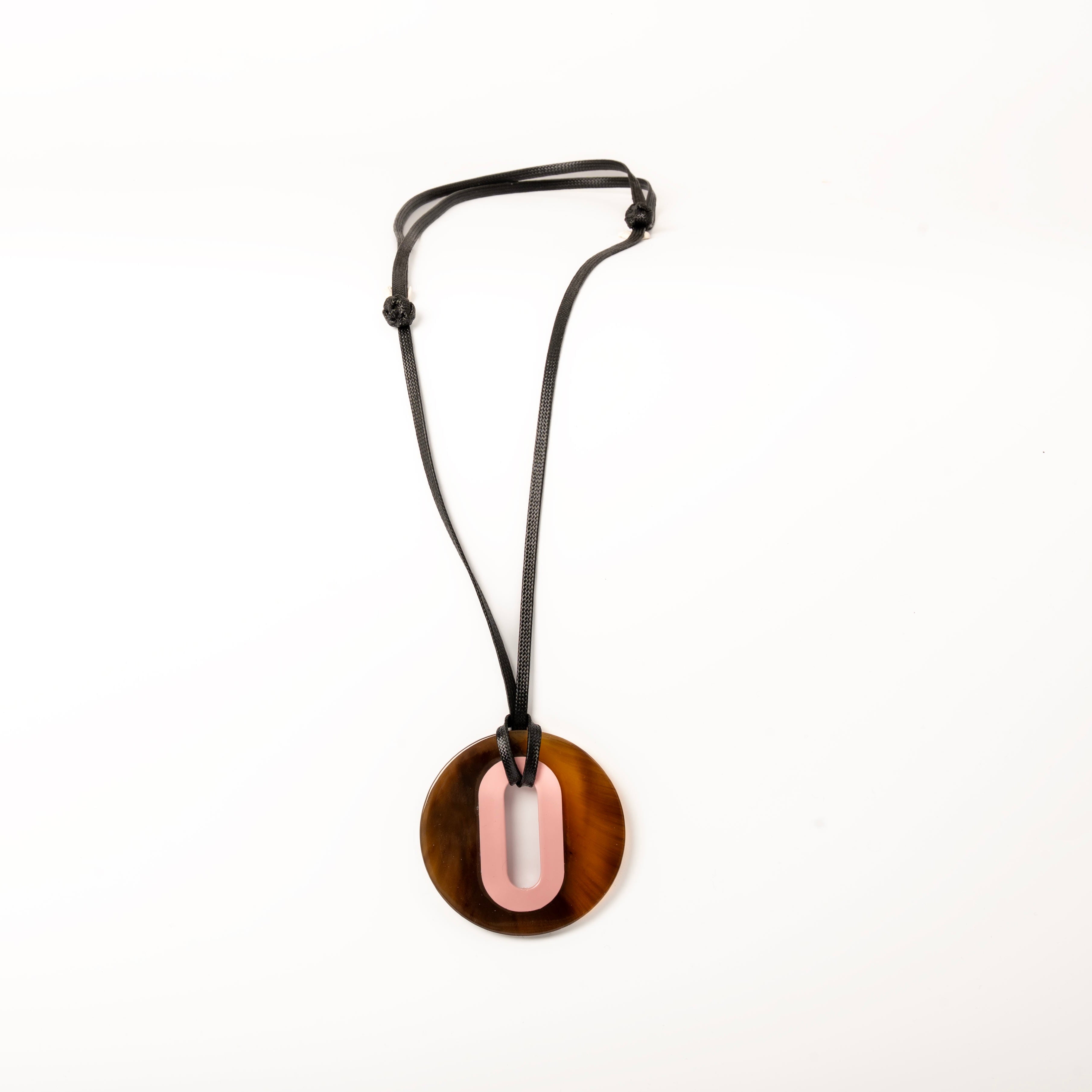 Pendentif Alice Corne Brune Chamallow