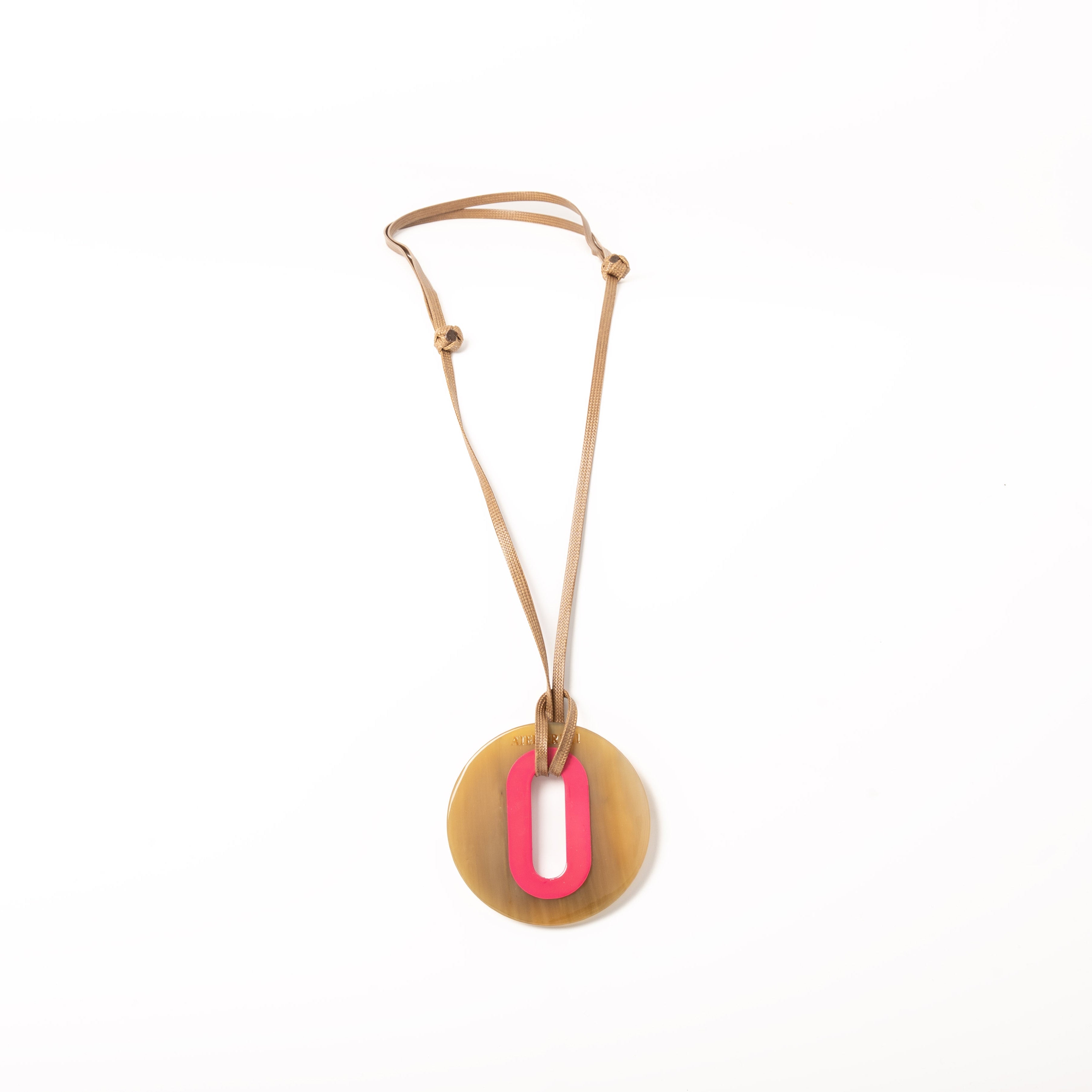 Pendentif Alice Corne Claire Rose