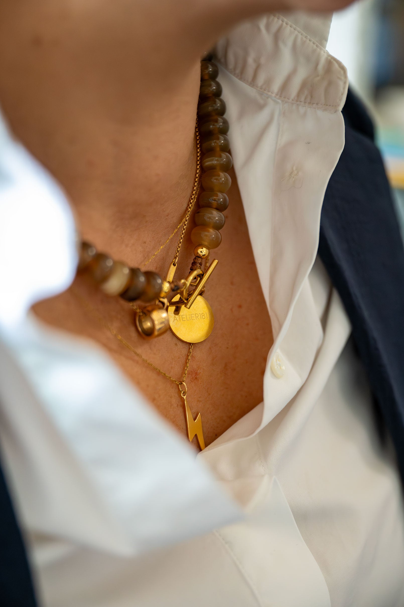 Collier SOFIA Corne Claire